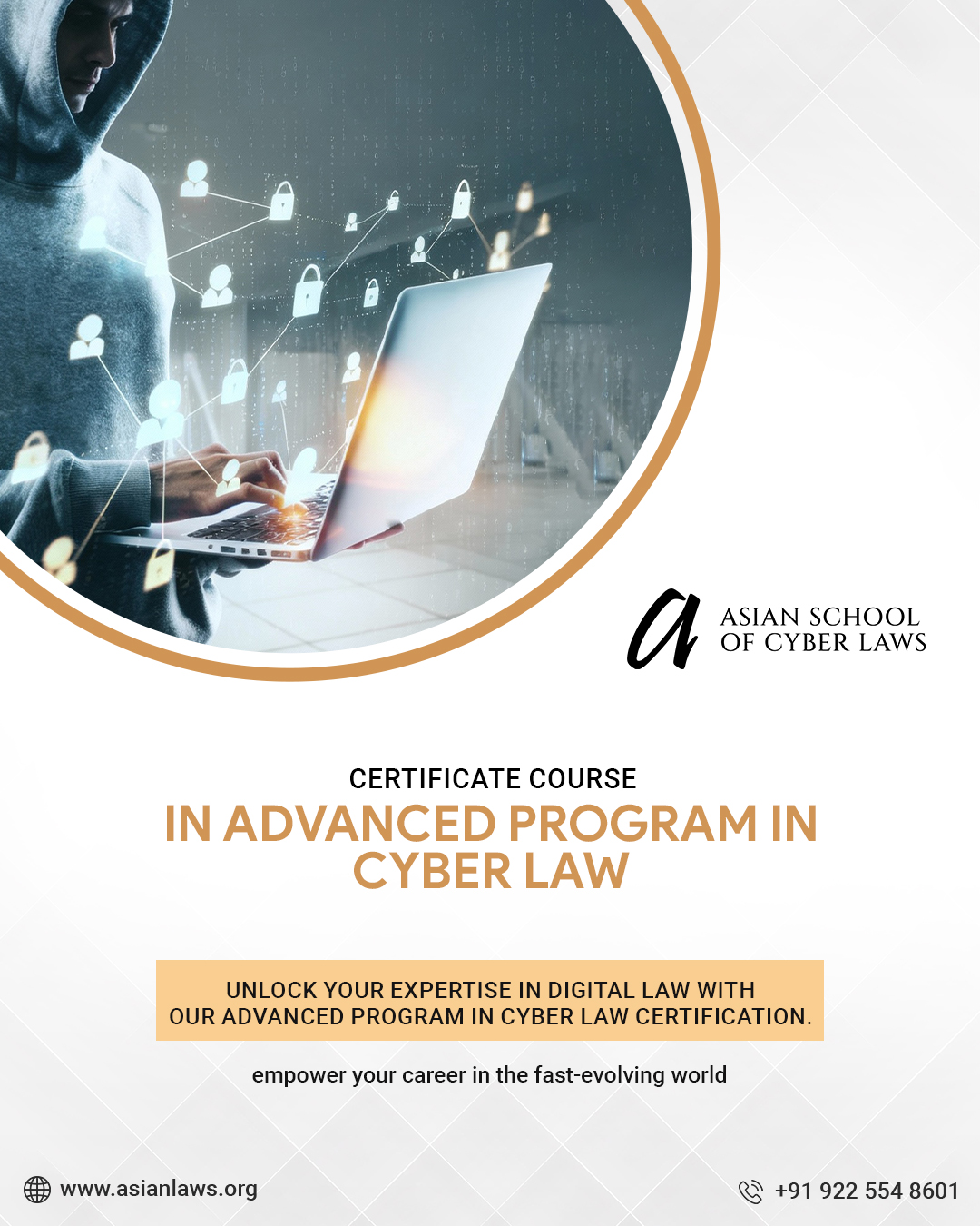Asian School of Cyber Laws - ASCL Facebook ad: Send APCL to Enroll