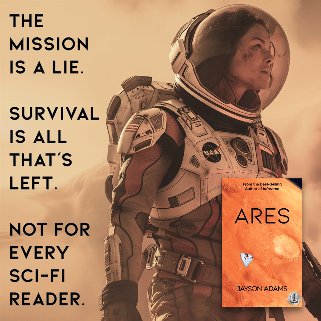 Fiction Factory Books Facebook ad: Character-Driven Space Thriller