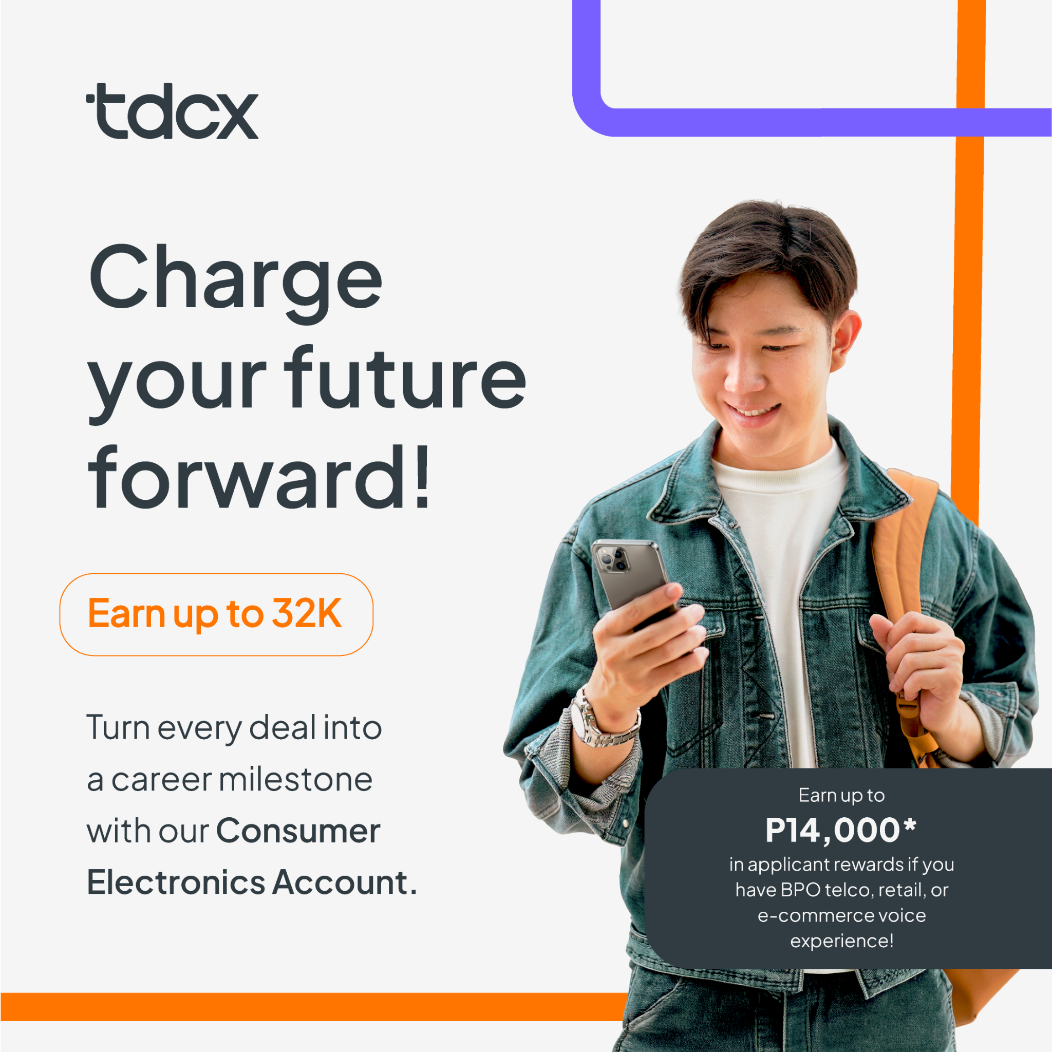TDCX Philippines Facebook ad: Inbound Sales & Customer Service Careers | Cebu
