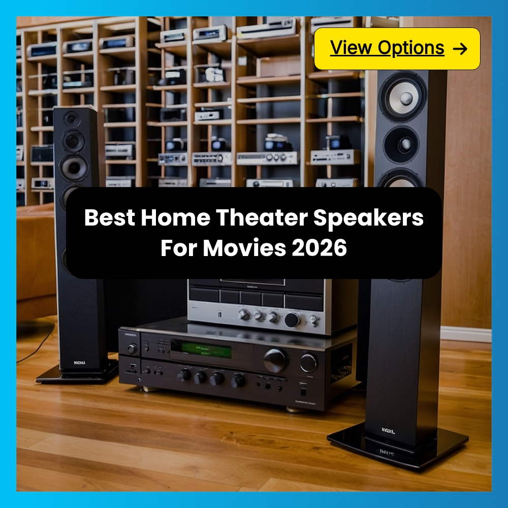 AnswersGuide Explore Facebook ad: Best Home Theater Speakers For Movies 2026.