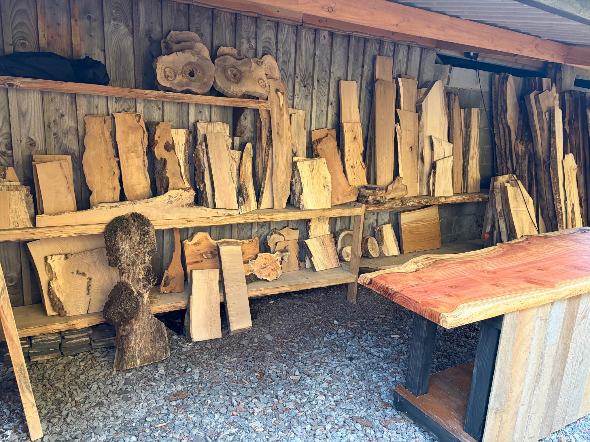 Paul Haggerty Facebook ad: New stock - cutting boards, shelves, boards and timber…