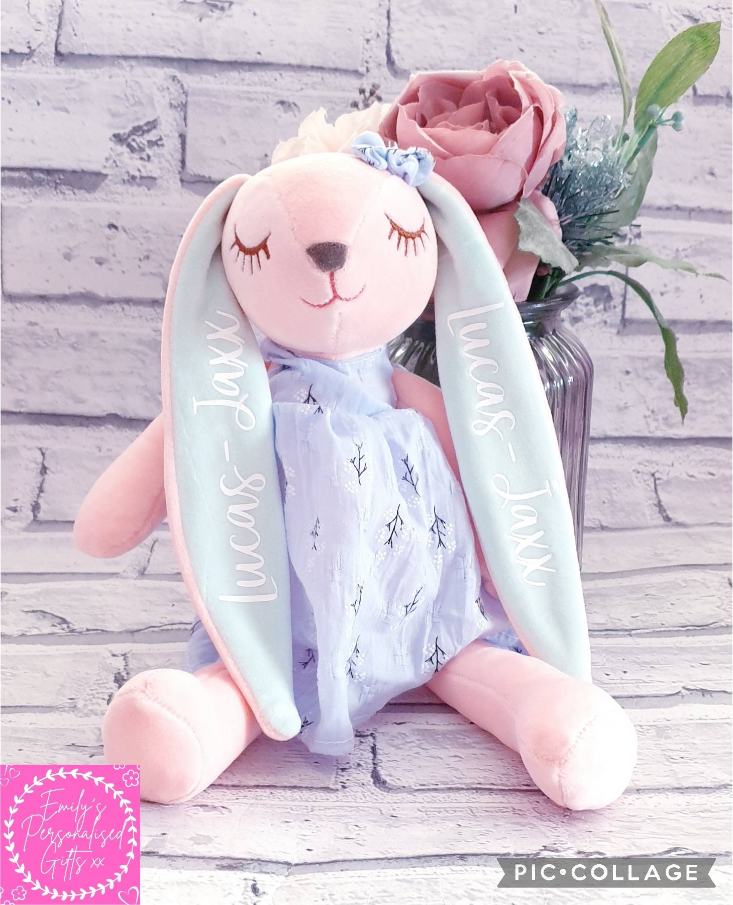Emily's Personalised Gifts Facebook ad: How cute are these personalised bunnies?