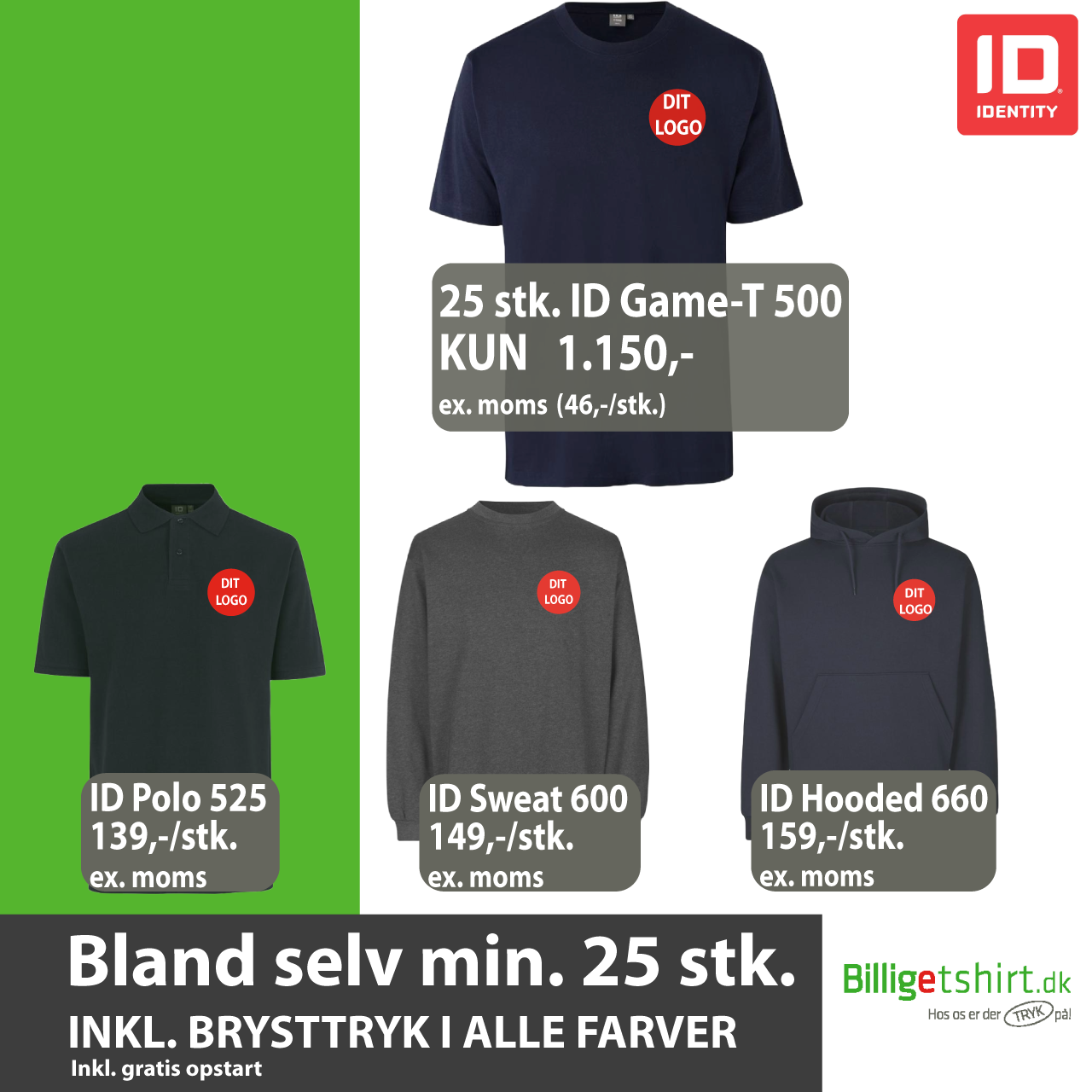Billigetshirt.dk Facebook ad