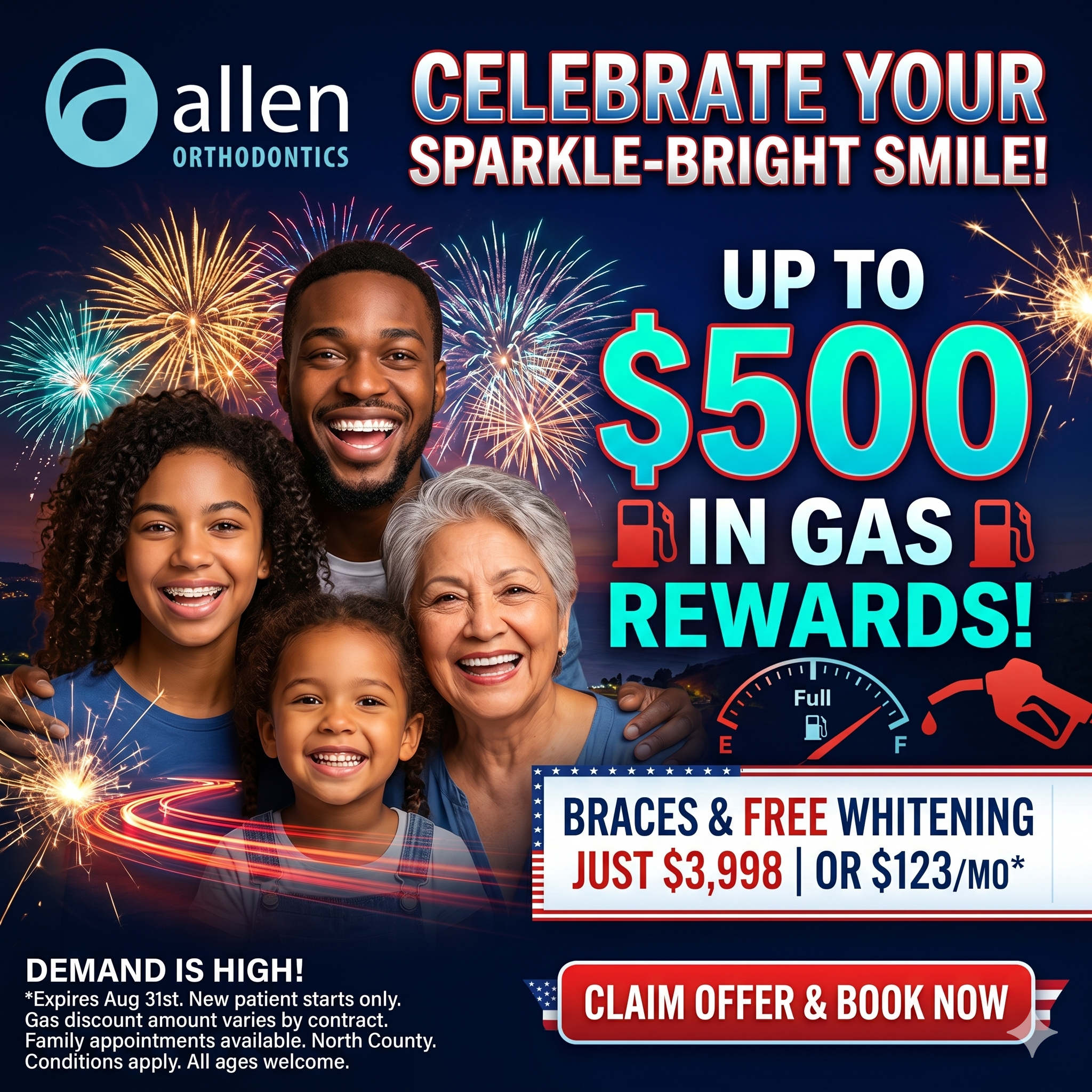 Allen Orthodontics - Oceanside Facebook ad from Jul 6, 2026