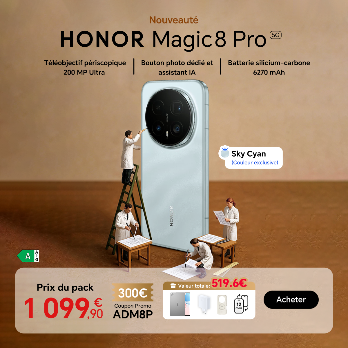 Honor Facebook ad from Feb 3, 2026