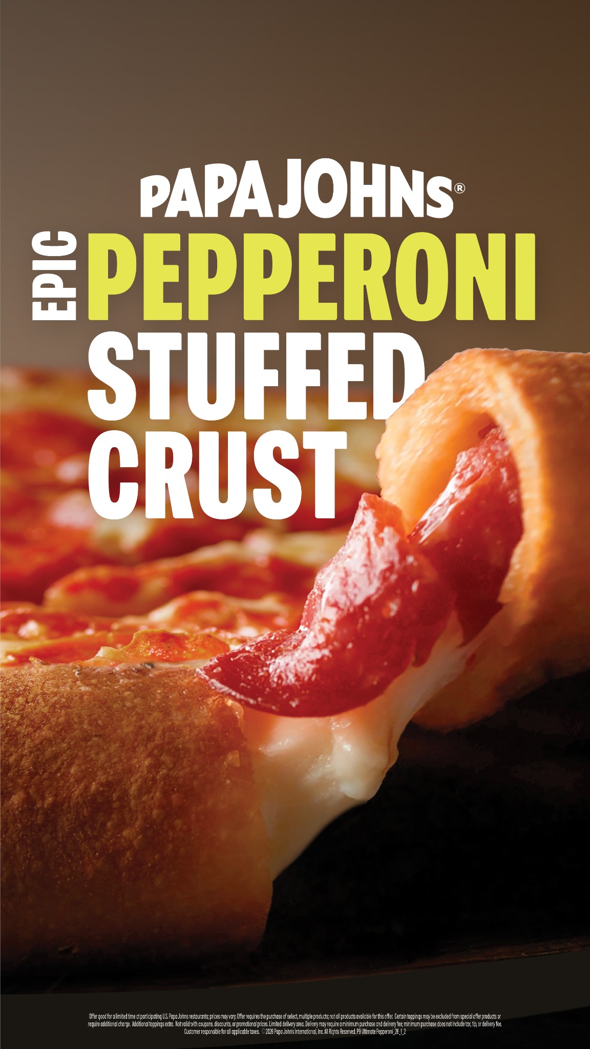 Papa Johns Pizza Facebook ad