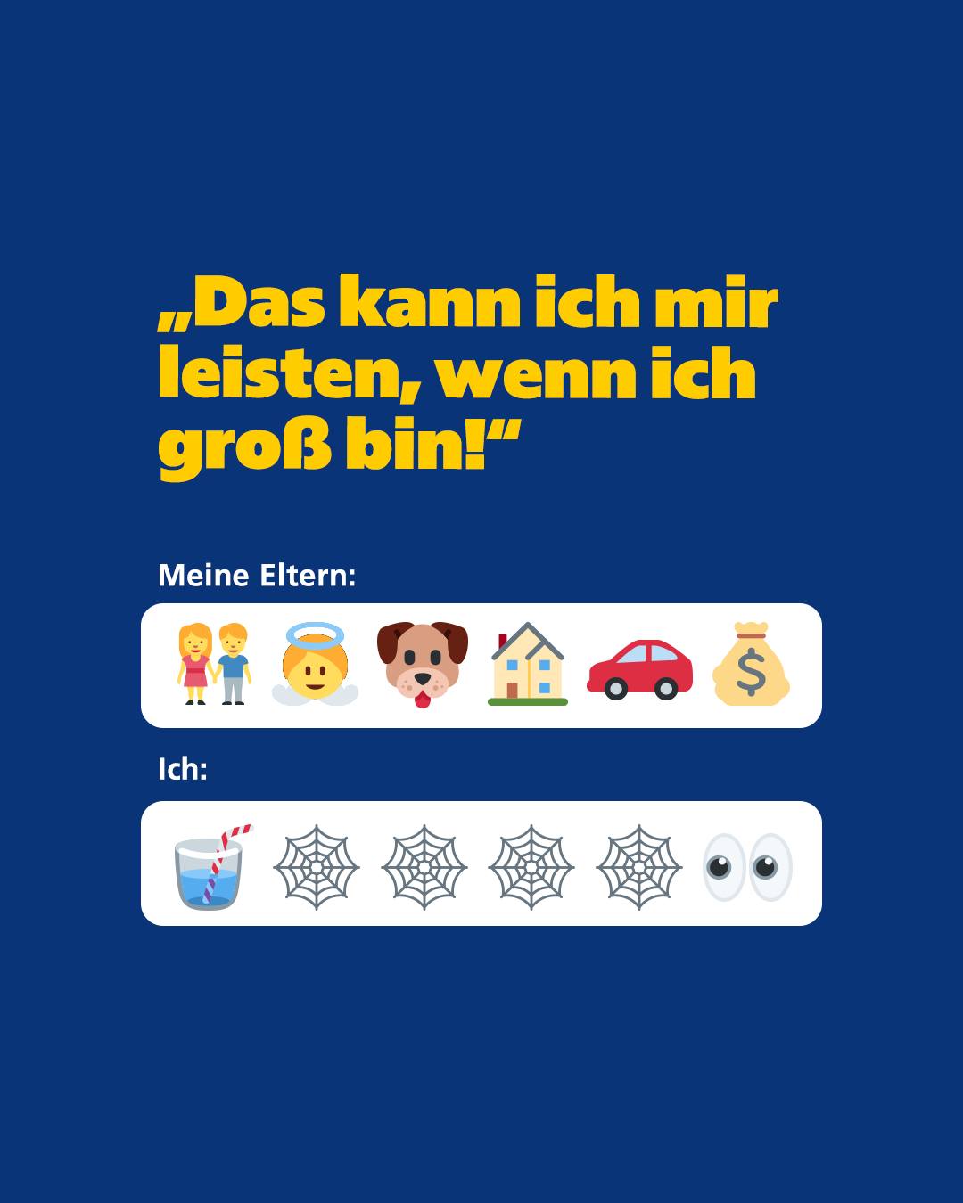 Postbank Facebook ad: Einen Bubble-Tea vor der Insolvenz?
