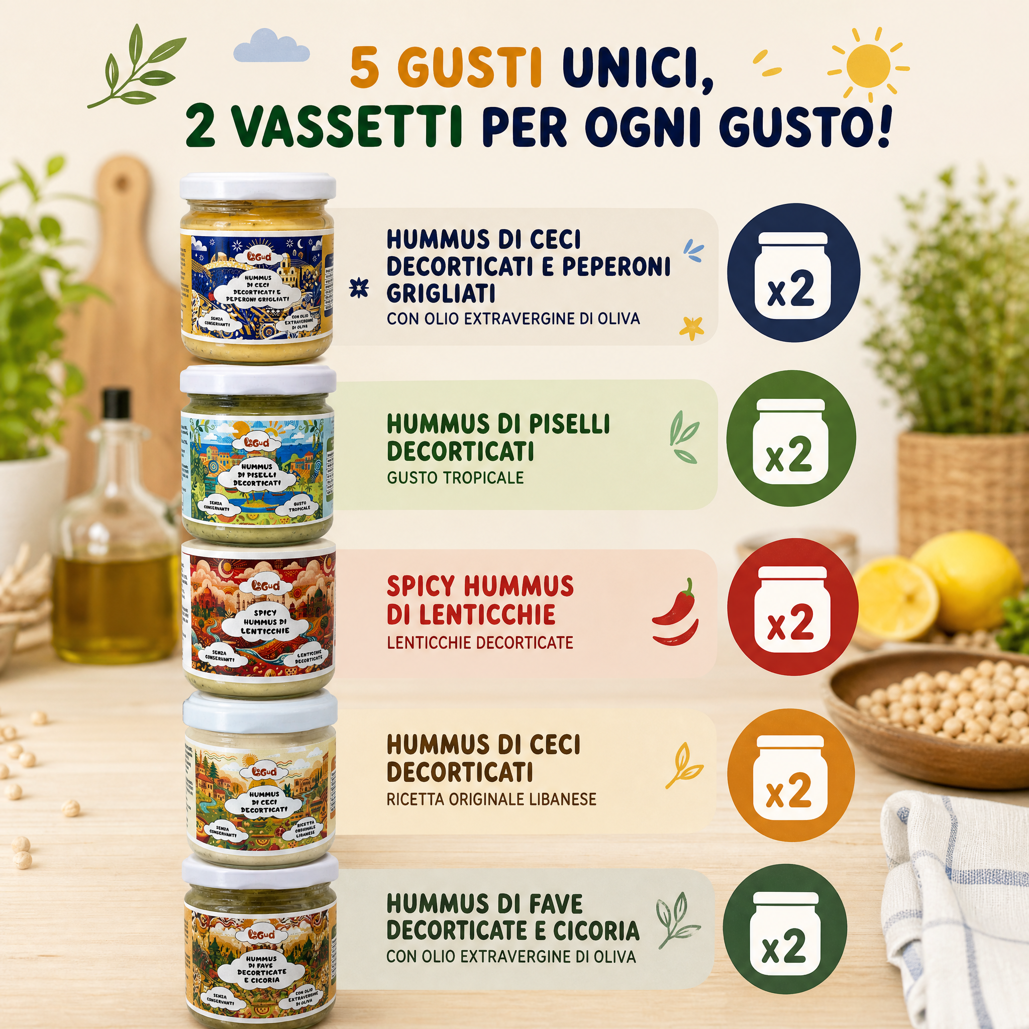 Legumi Legud Facebook ad: Hummus di Ceci Decorticati | Ricetta Libanese Autentica |…
