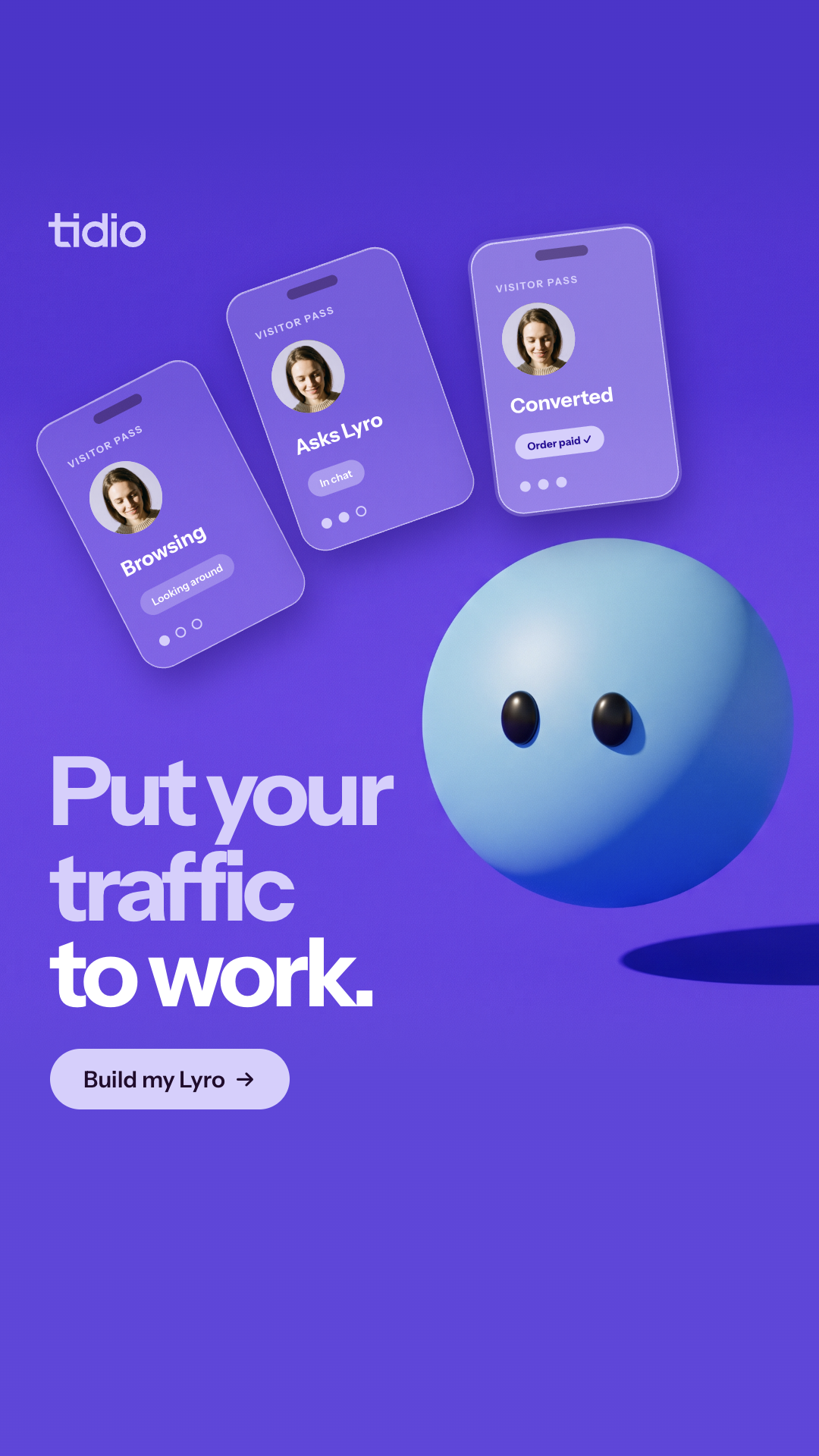 Tidio Facebook ad: Get More From the Clicks You Pay For