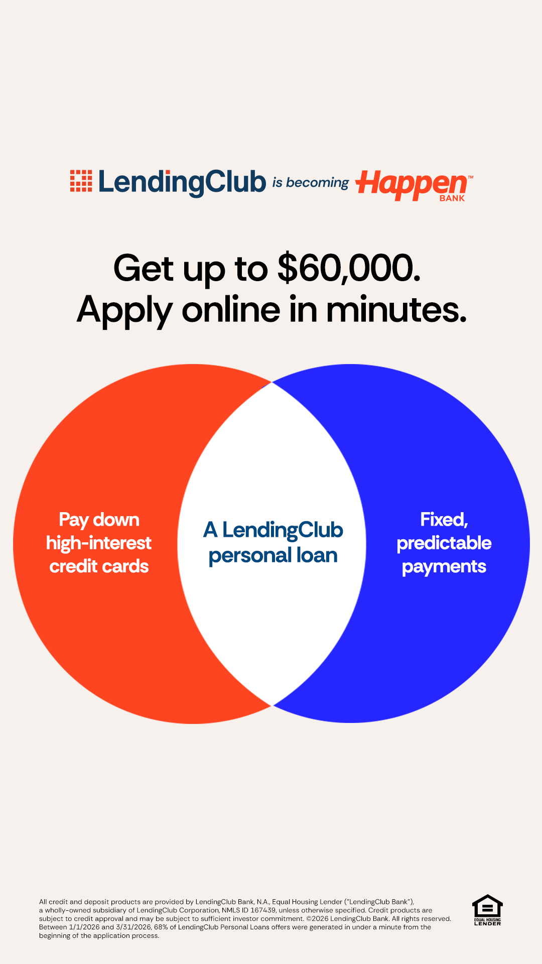 LendingClub Facebook ad