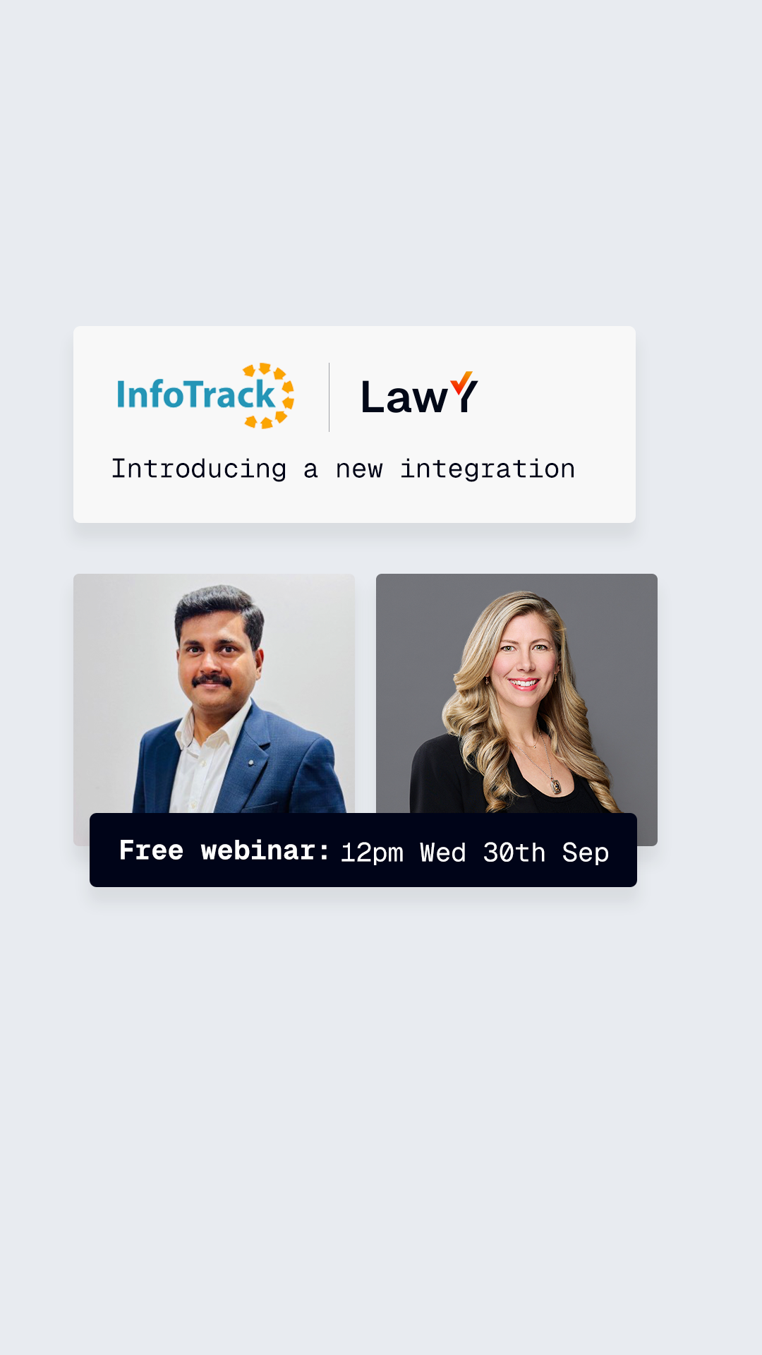 LawY Facebook ad: Join the webinar | 12pm Wednesday 30th September