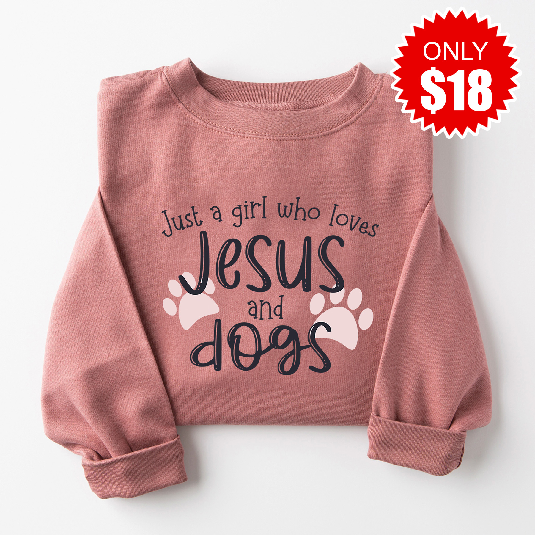 Love in Faith Facebook ad: Christmas Sweatshirts Starting at $20!