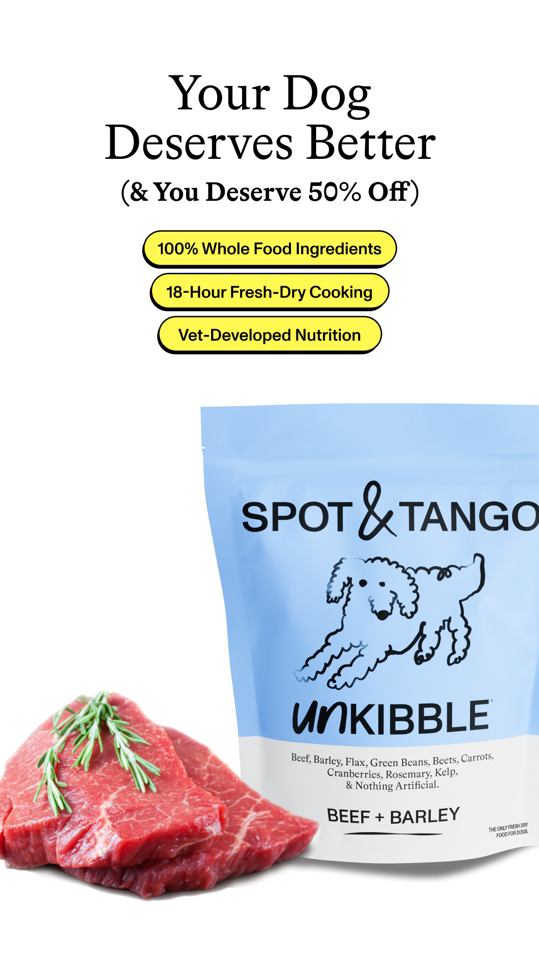 Spot and Tango Facebook ad