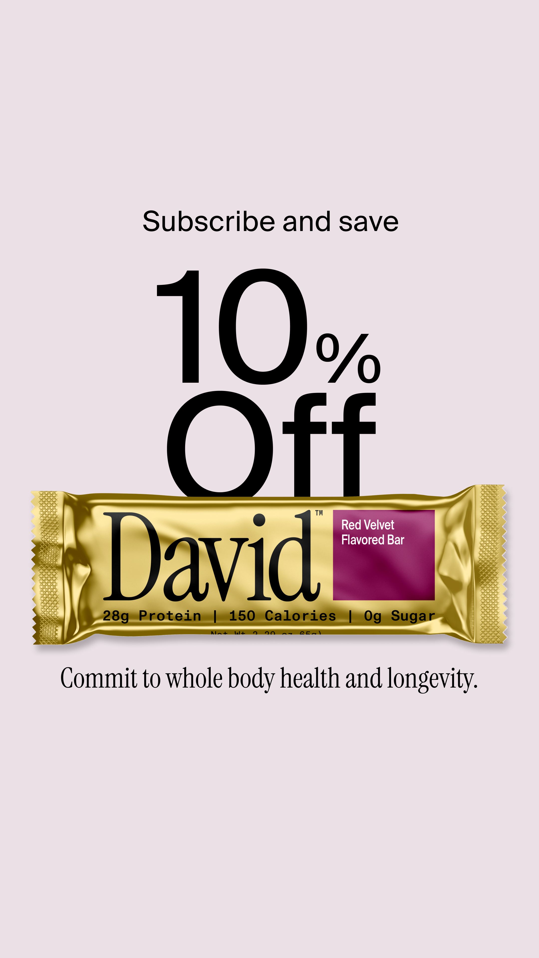 David Protein Facebook ad