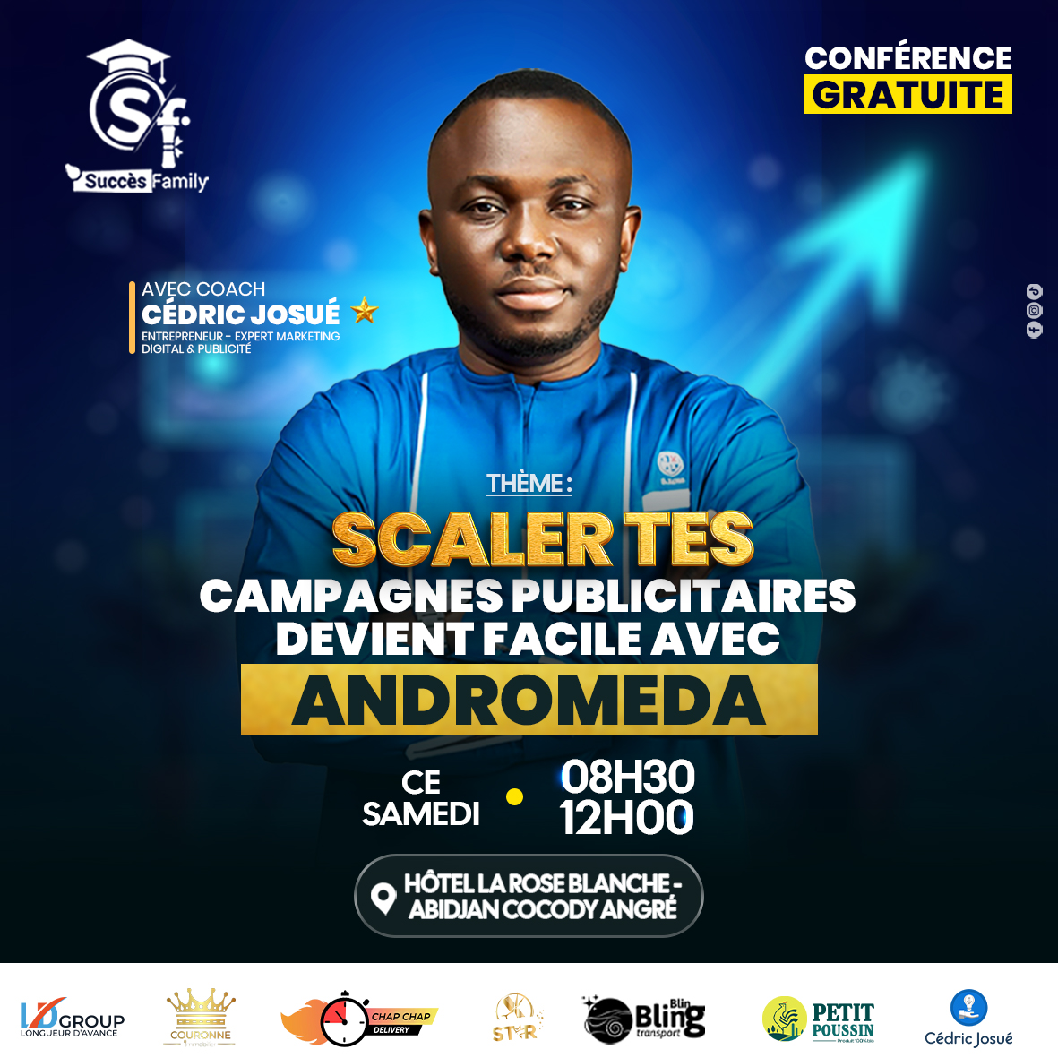 Cédric Josué Page Facebook ad from Jan 14, 2026