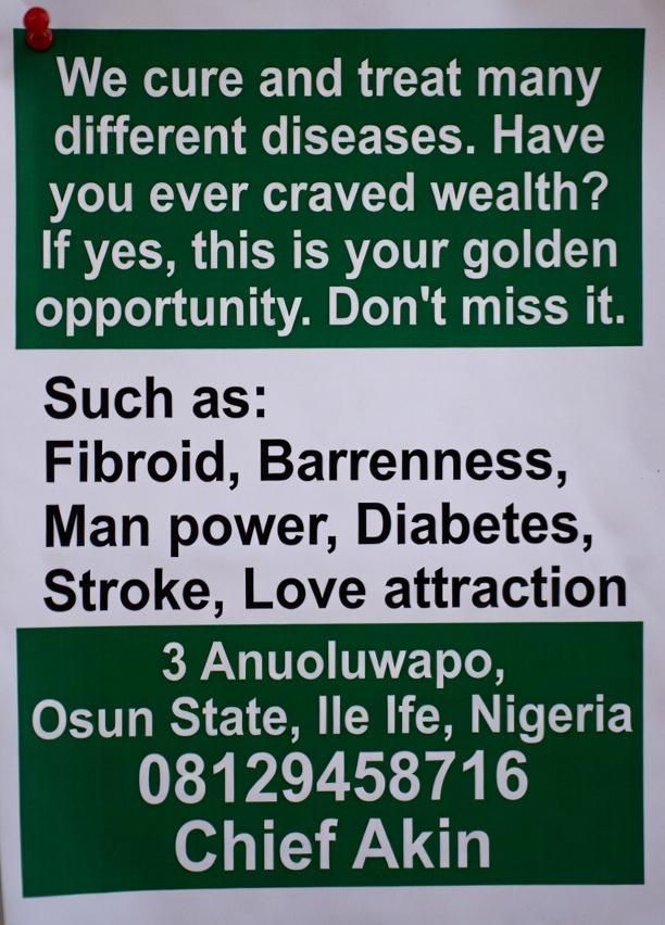 Akin Ola Facebook ad: Contact chief akin traditional