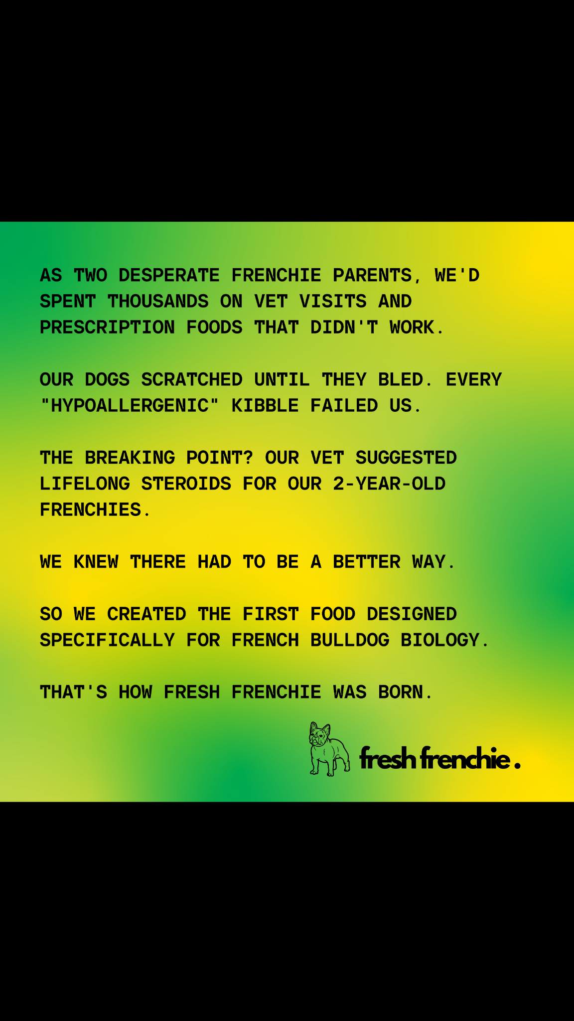 Fresh Frenchie Facebook ad
