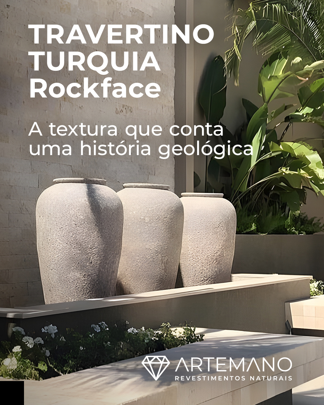 Artemano - Revestimentos Naturais Facebook ad: Comece 2026 com a autenticidade que só a…