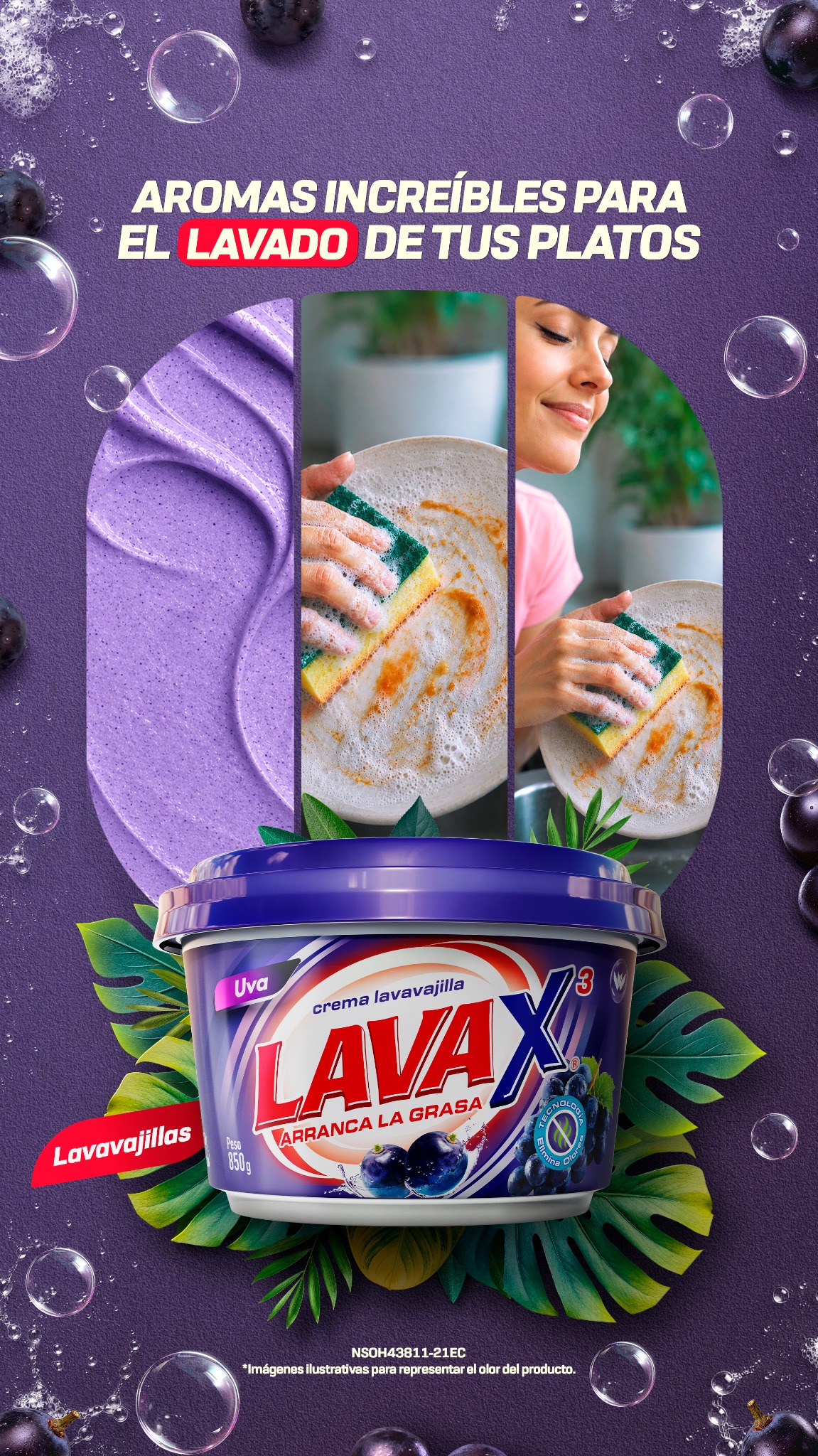 LAVAX Perú Facebook ad: Haz que cada lavado deje una sensación deliciosa.
