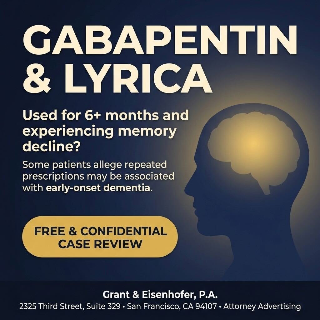 The Sentinel Group Facebook ad: Gabapentin & Lyrica Lawsuit Review