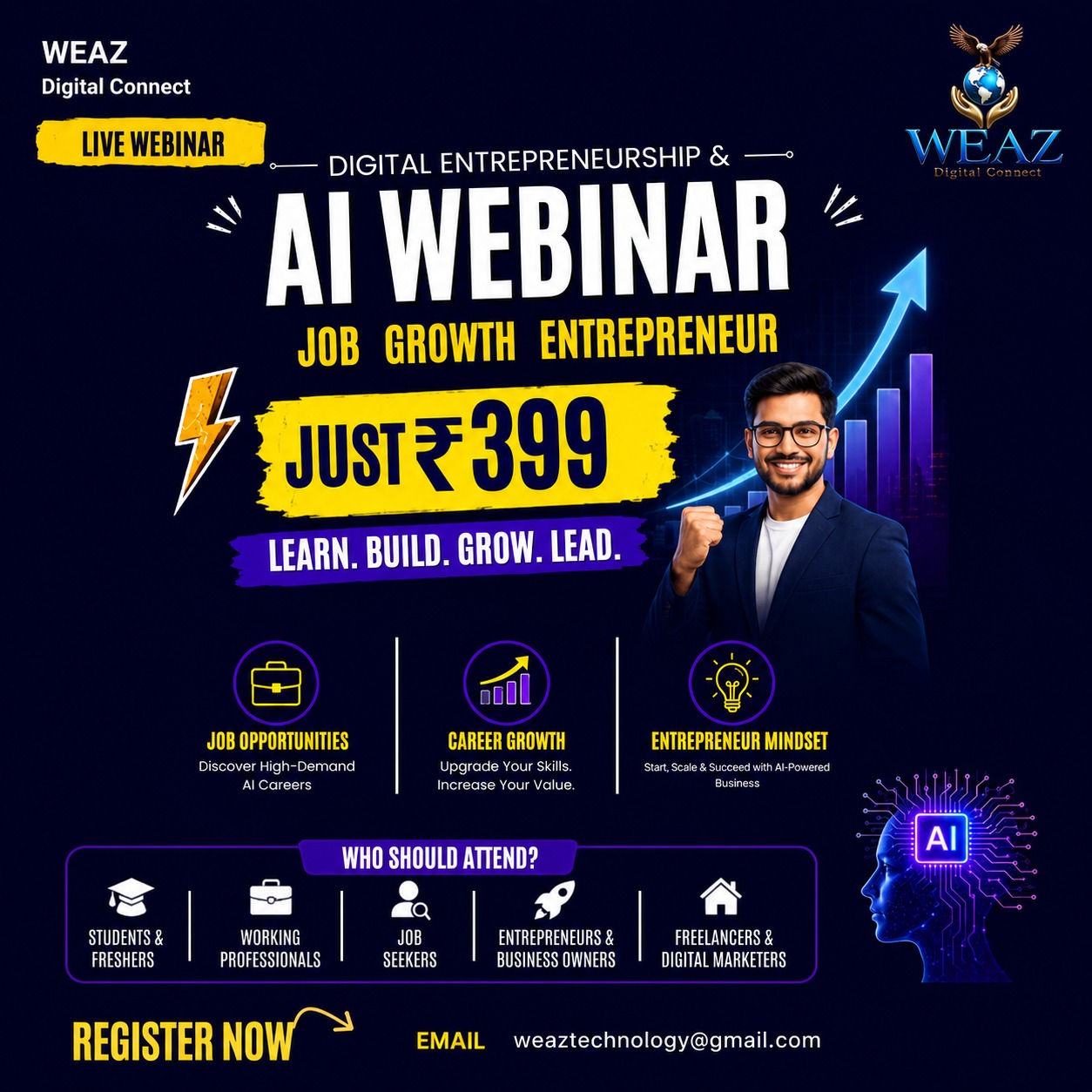 Khana Banao Facebook ad: Build Your Future with AI