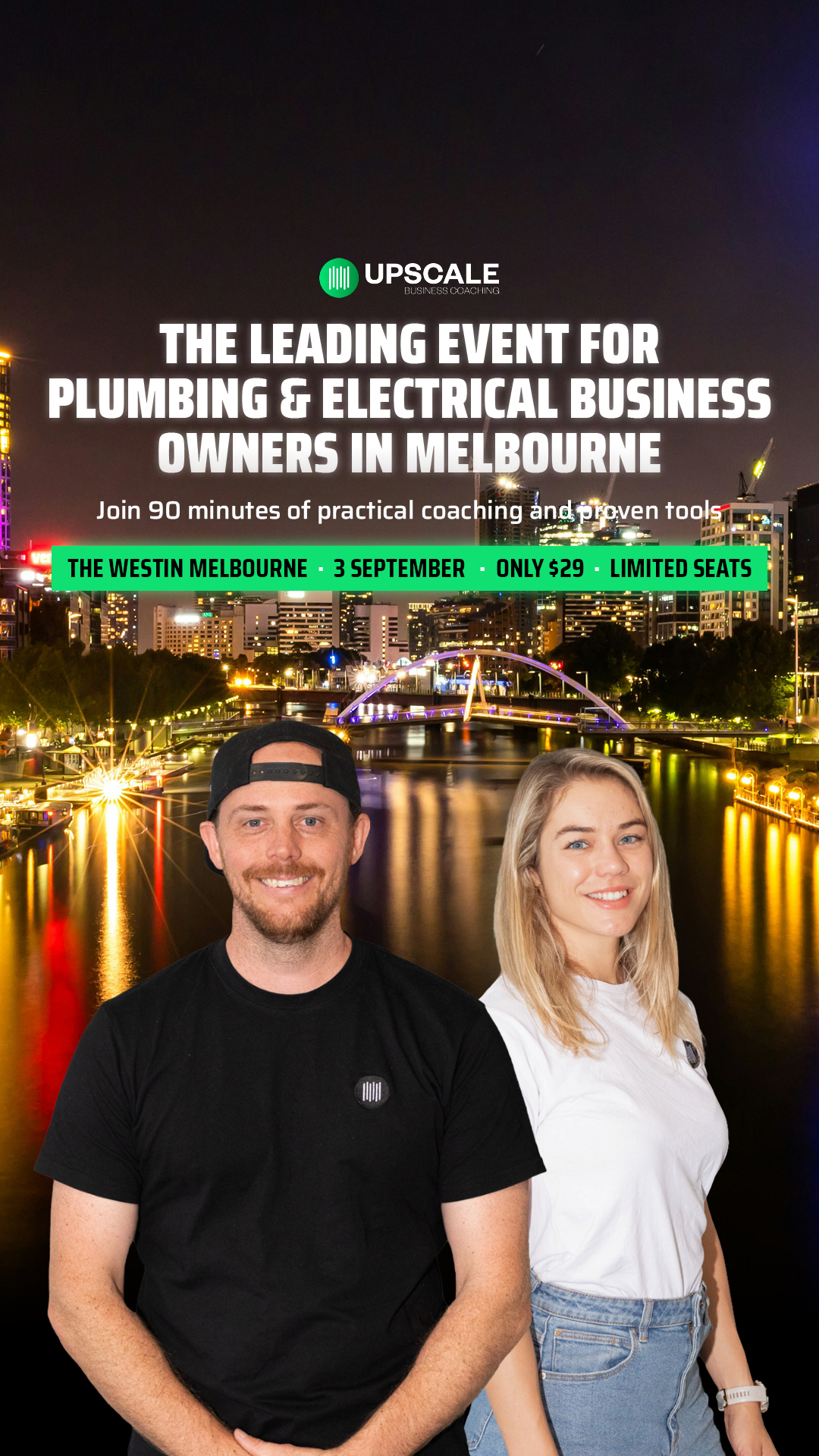 UpScale Tradie Business Coaching Facebook ad