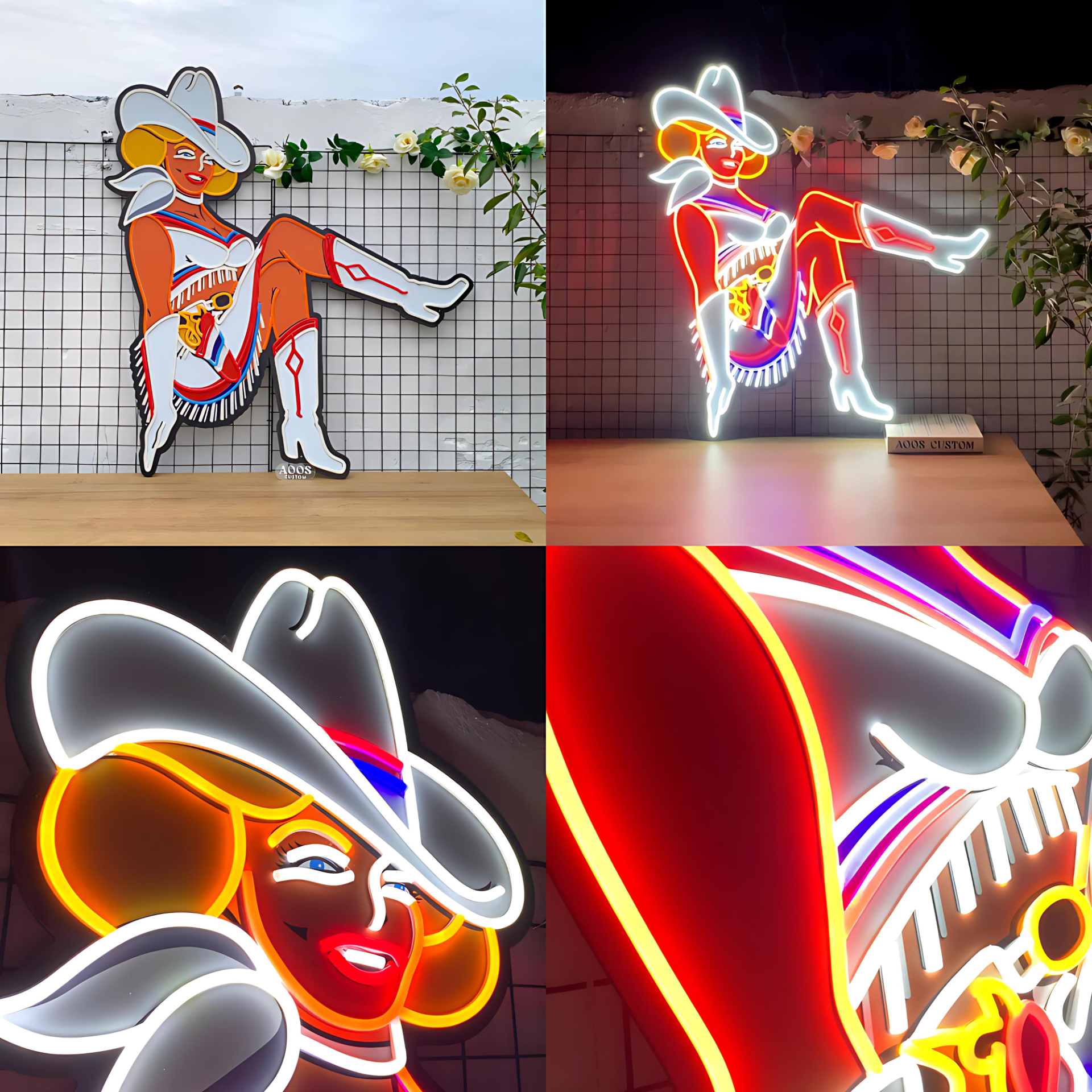 Shineneon Facebook ad: Black Friday Yeehaw, 30% Off Cowgirl Neon Sign