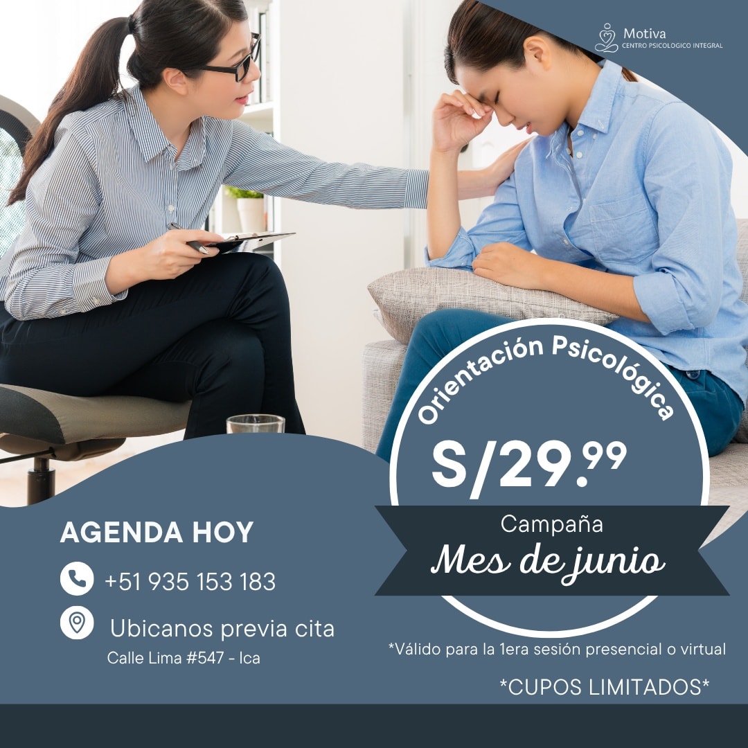 Motiva - Centro Psicologico Integral Facebook ad: ¿Estás atravesando un momento difícil y no sabes…