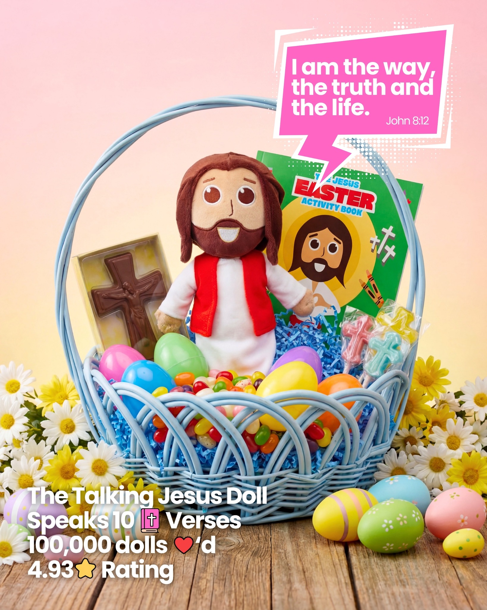 Talking Jesus Doll Facebook ad