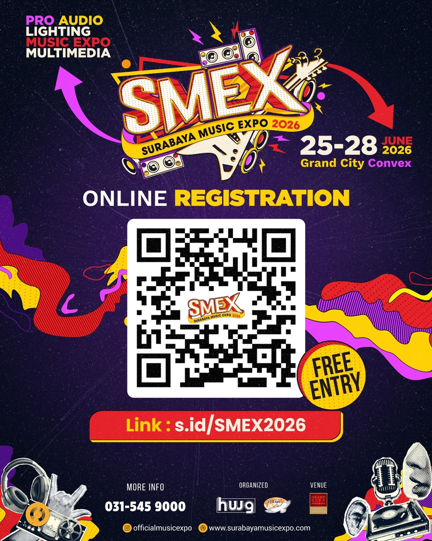 Surabaya Music Expo Facebook ad: REGISTRASI SMEX 2026 RESMI DIBUKA!