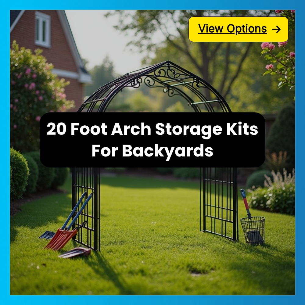 SearchLynk Junction Facebook ad: 20 Foot Arch Storage Kits For Backyards!