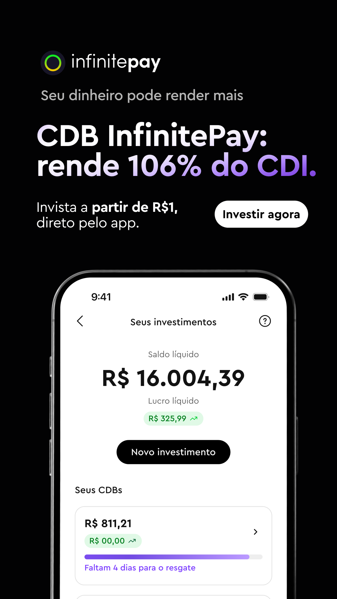 InfinitePay Facebook ad