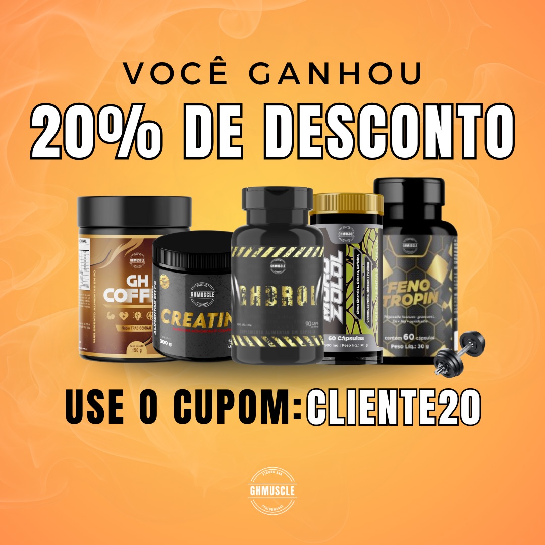 Ghmuscle strong e performance Facebook ad: CONHEÇA TODA A LINHA GHMUSCLE