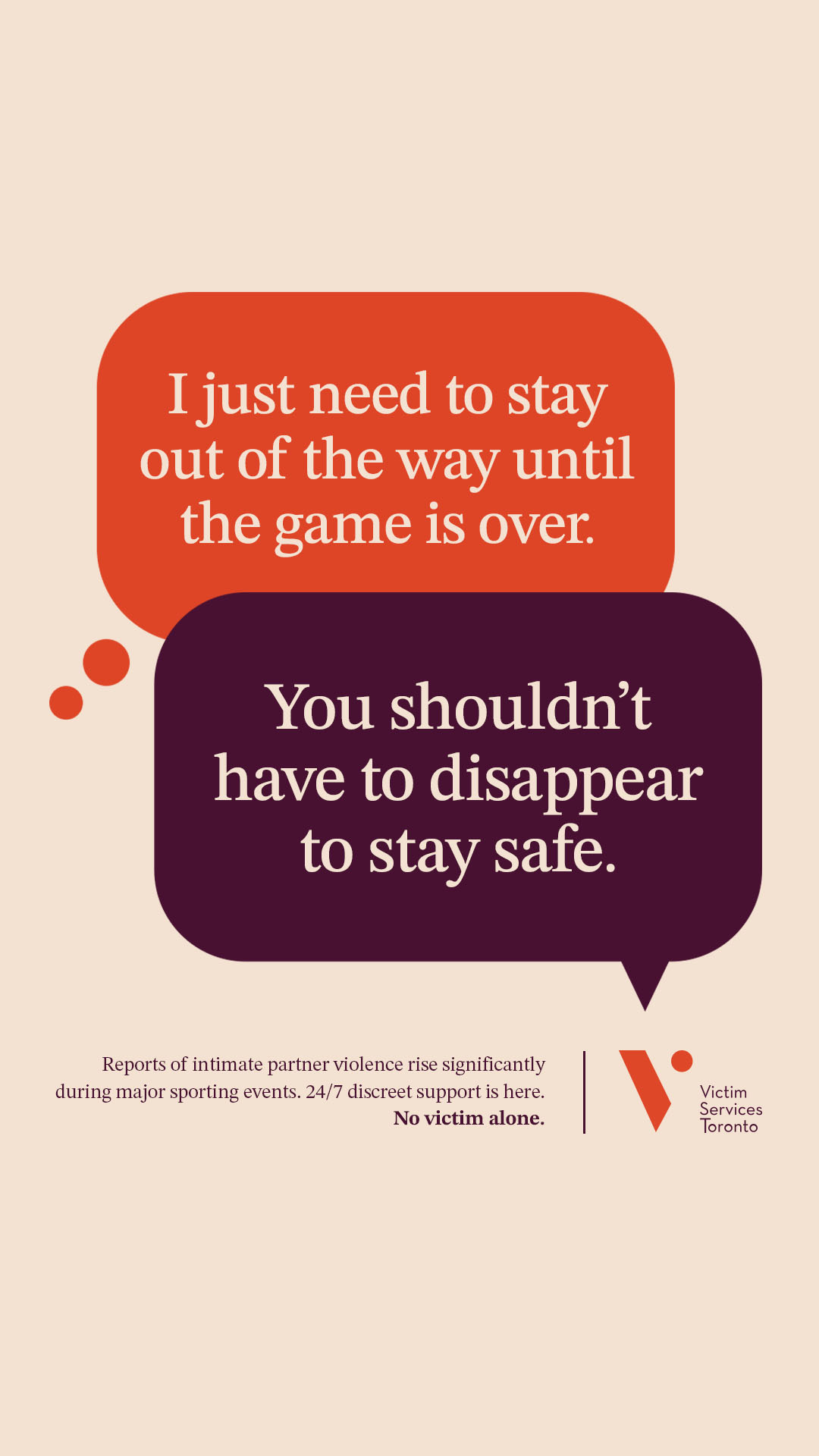 Victim Services Facebook ad