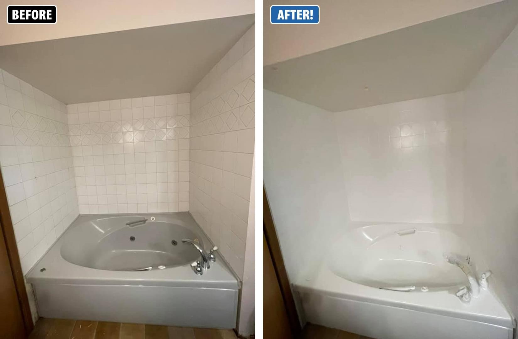Bathtub reglazing professionals Facebook ad
