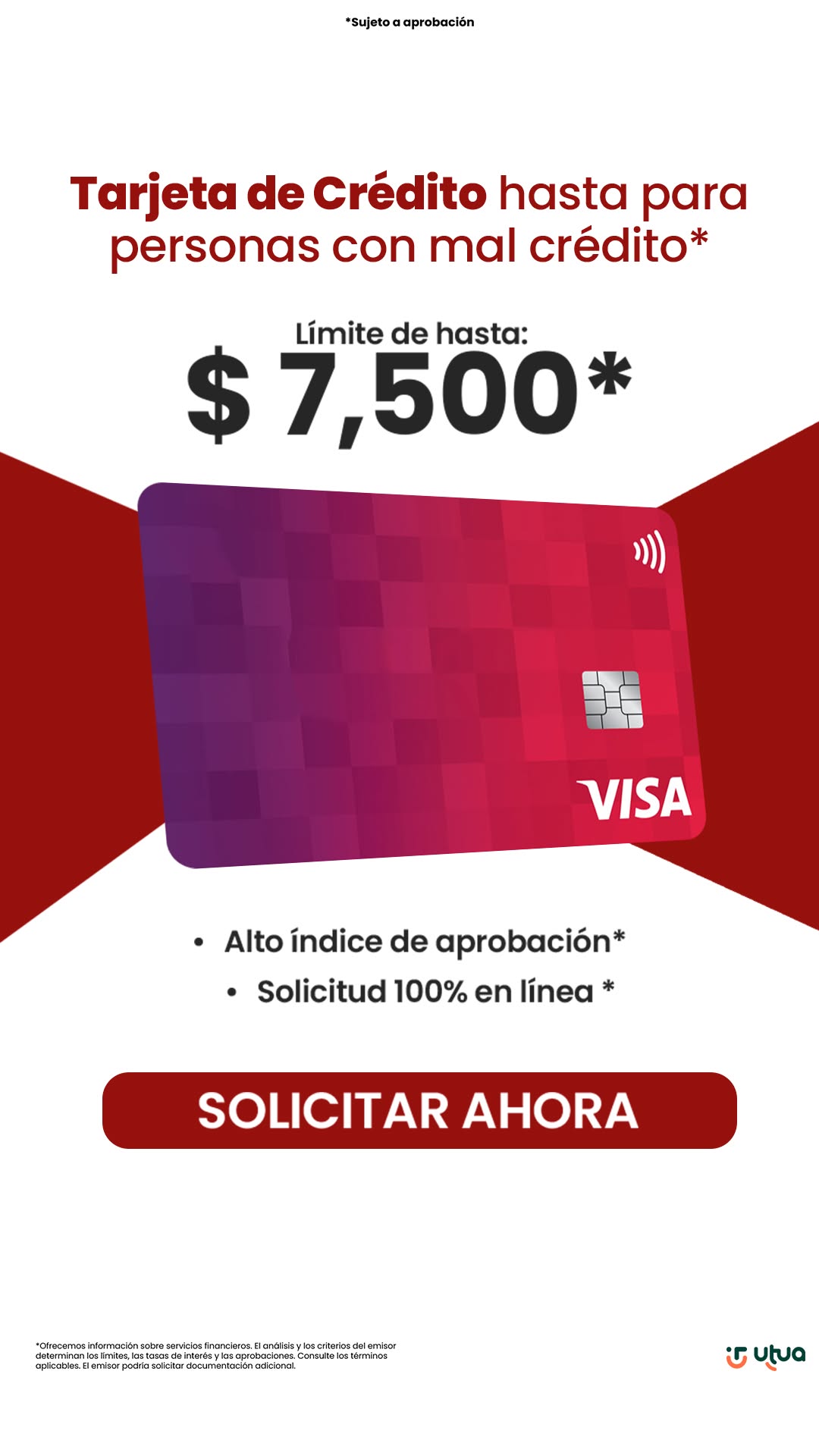 Utua Tarjetas México Facebook ad