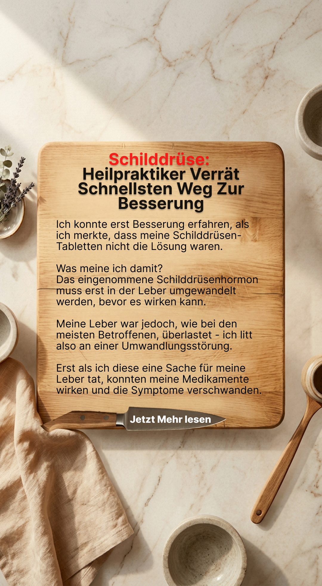 Mission Schilddrüse Facebook ad