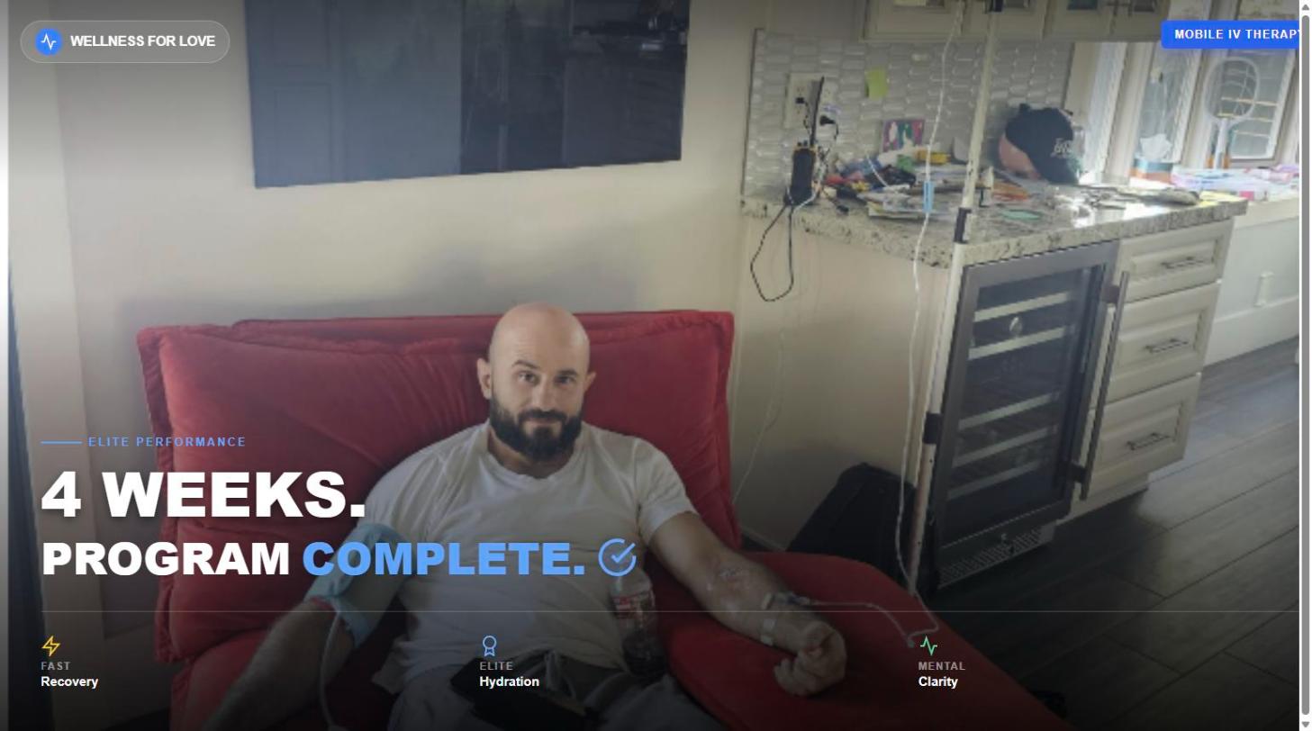 Wellness for Love - Mobile IV Therapy Facebook ad: 4 weeks, done!