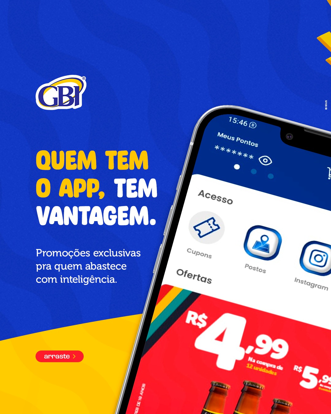 Rede GBI Facebook ad: Abastecer com vantagem é pra quem tem o…