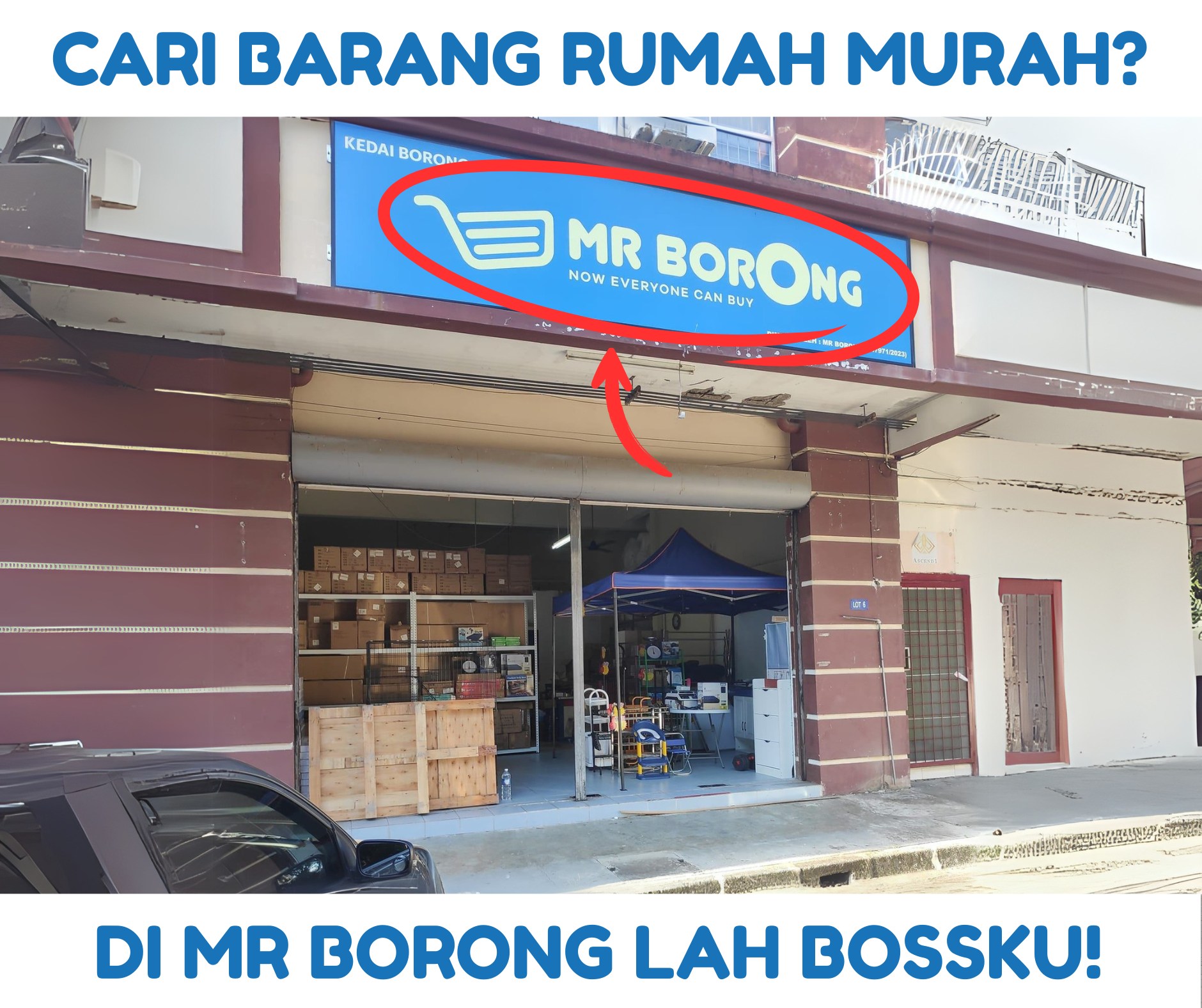 Mr Borong Sandakan Facebook ad: Semua yang kamu cari, ada di Mr Borong!