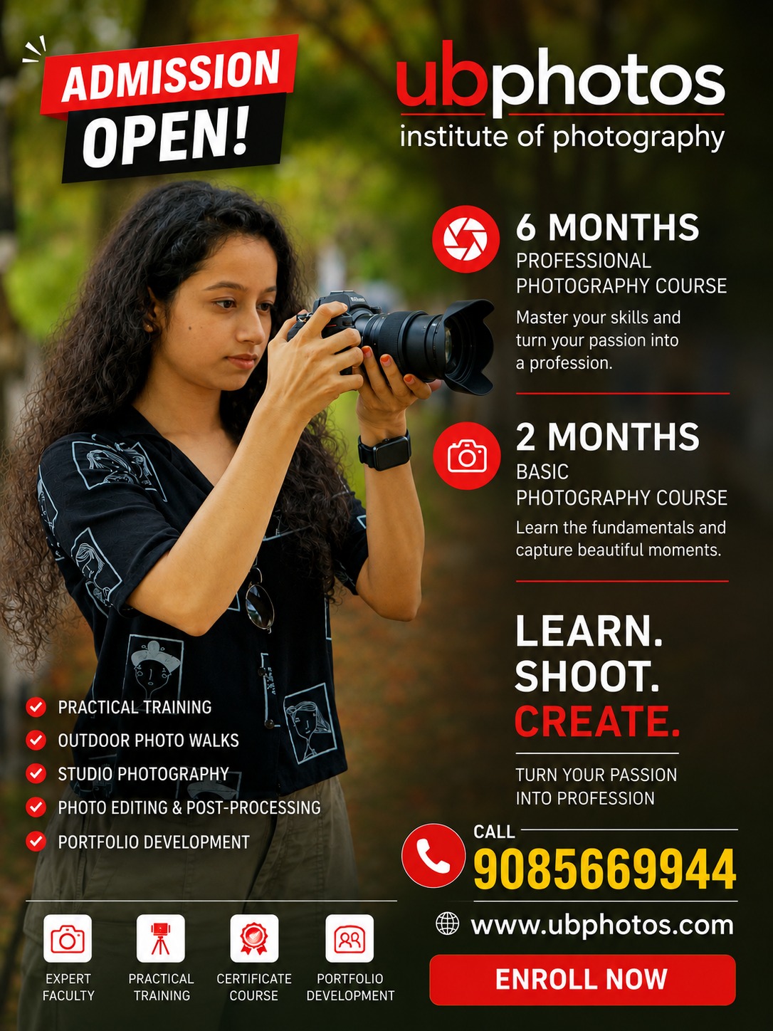 UB Photos Institute of Photography Facebook ad