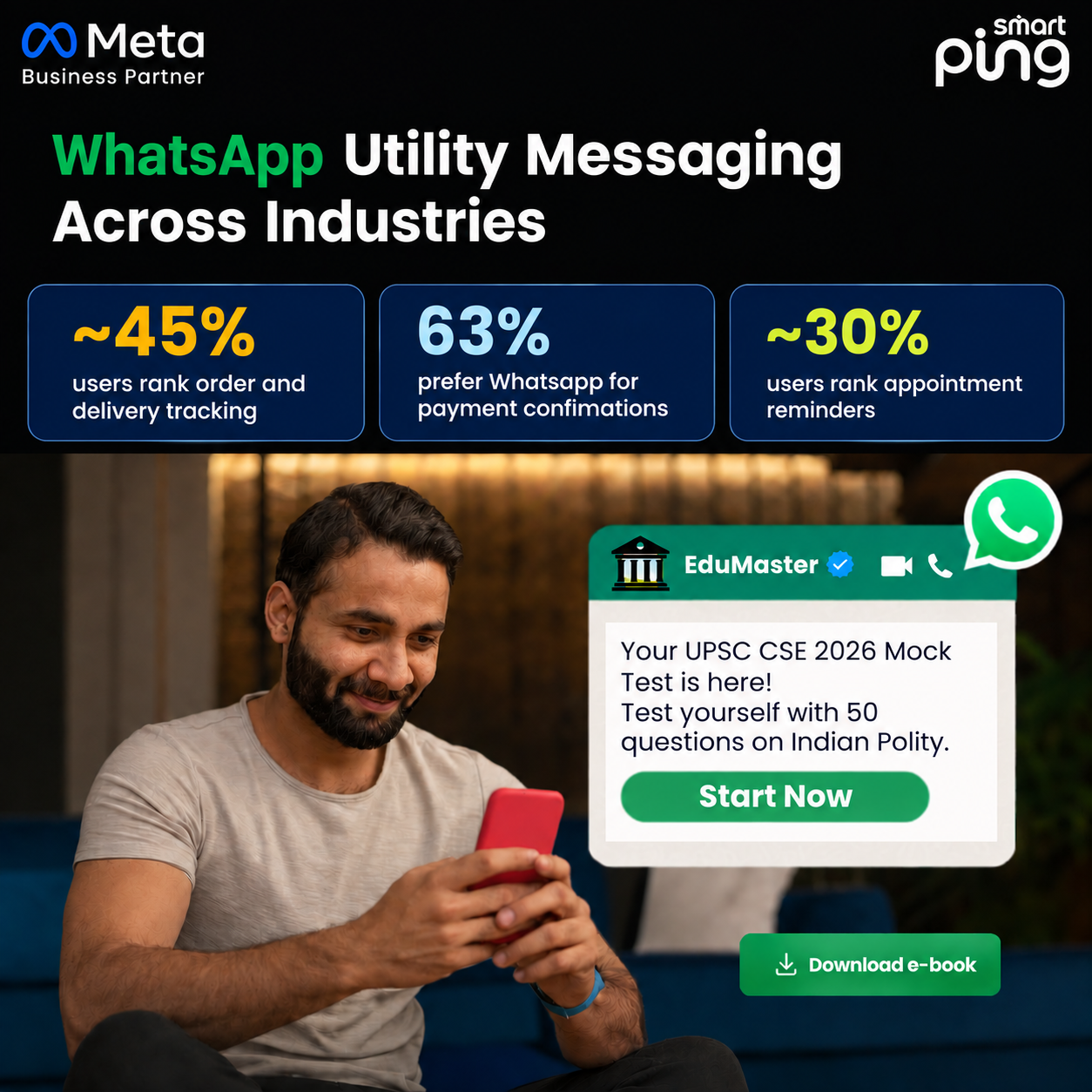 Smartping Facebook ad: Discover Best Practices for WhatsApp Utility Messaging