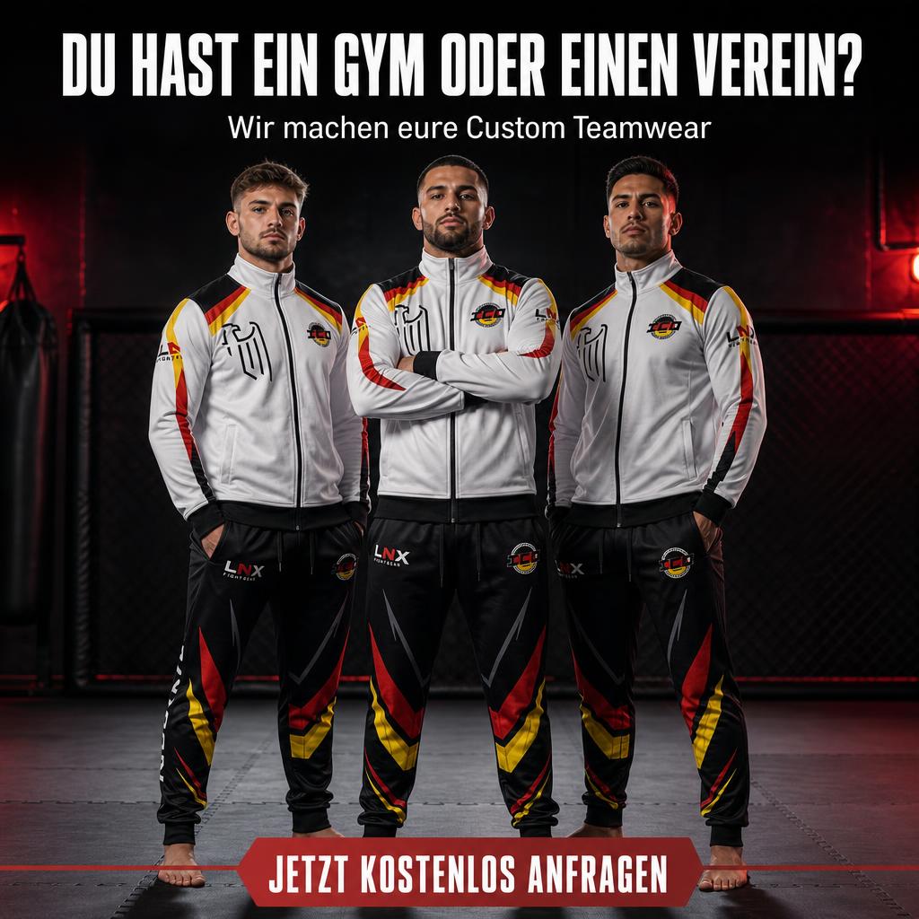 LNX-Sport Facebook ad: Custom Teamwear für Gyms & Vereine