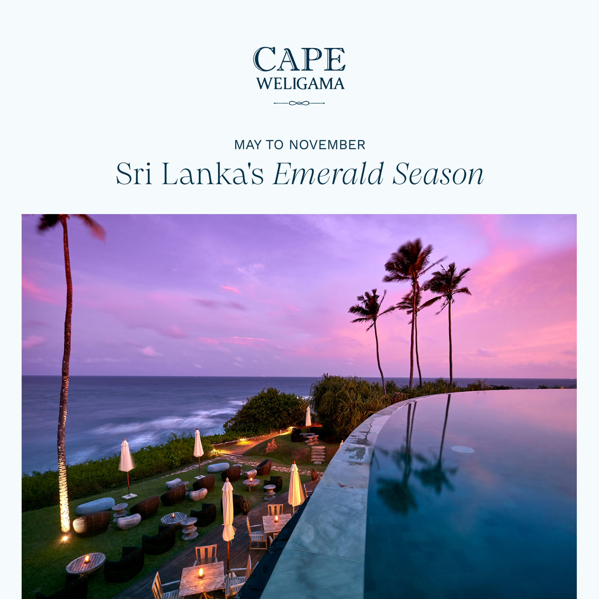 Cape Weligama Resort, Sri Lanka Facebook ad