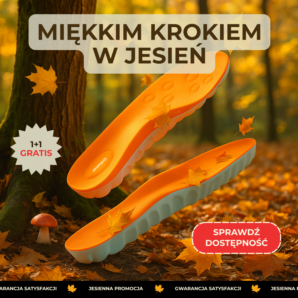 Orthomax.pl Facebook ad: Podwójny komfort na jesień.