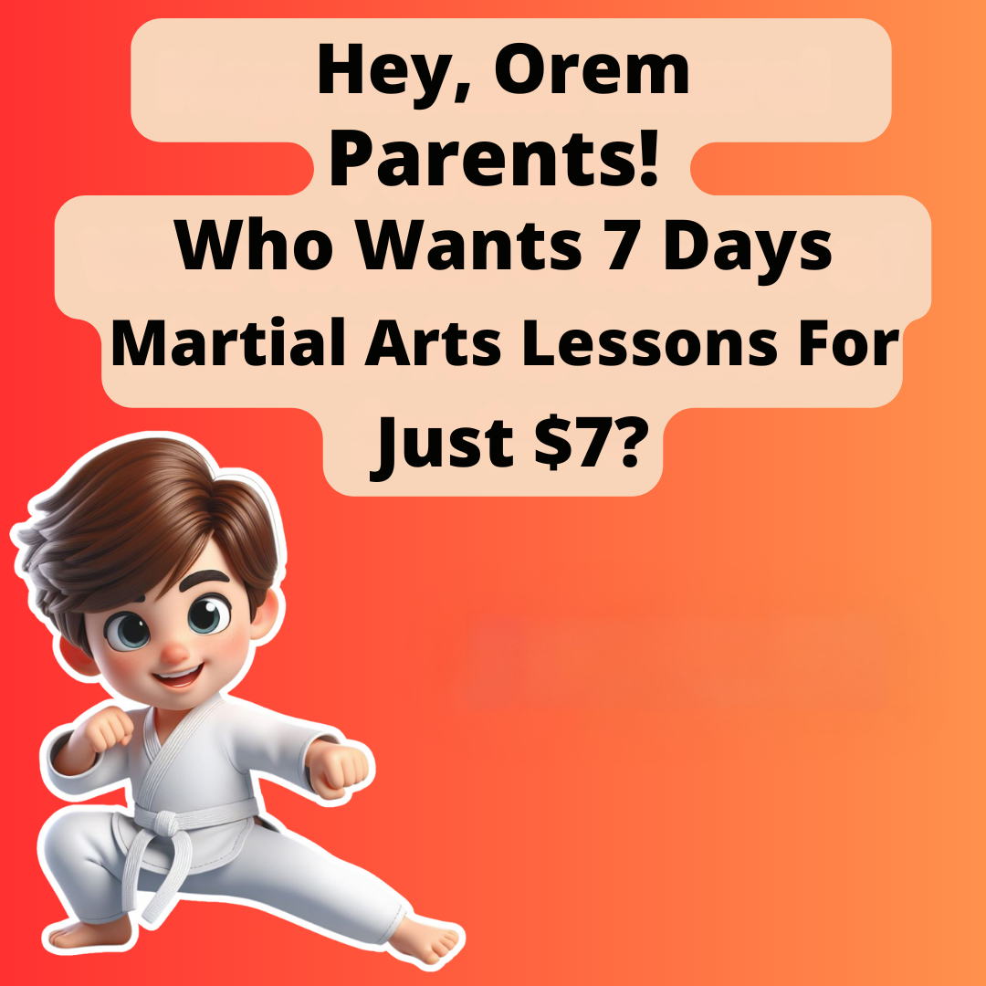Bushi Kai Action Academy Facebook ad: Want a 7-Day, Kids Martial Arts Class Pass For $7?