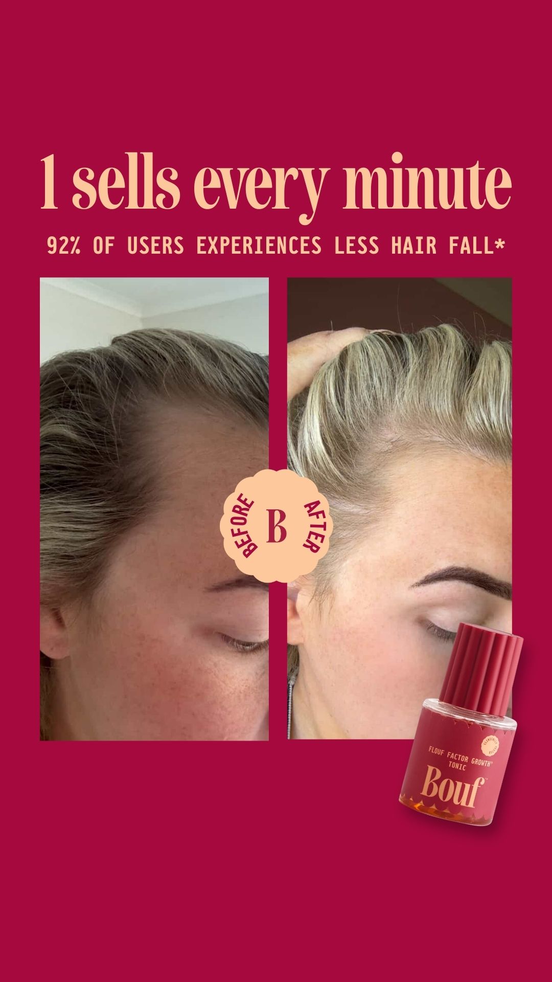 Bouf Haircare Facebook ad