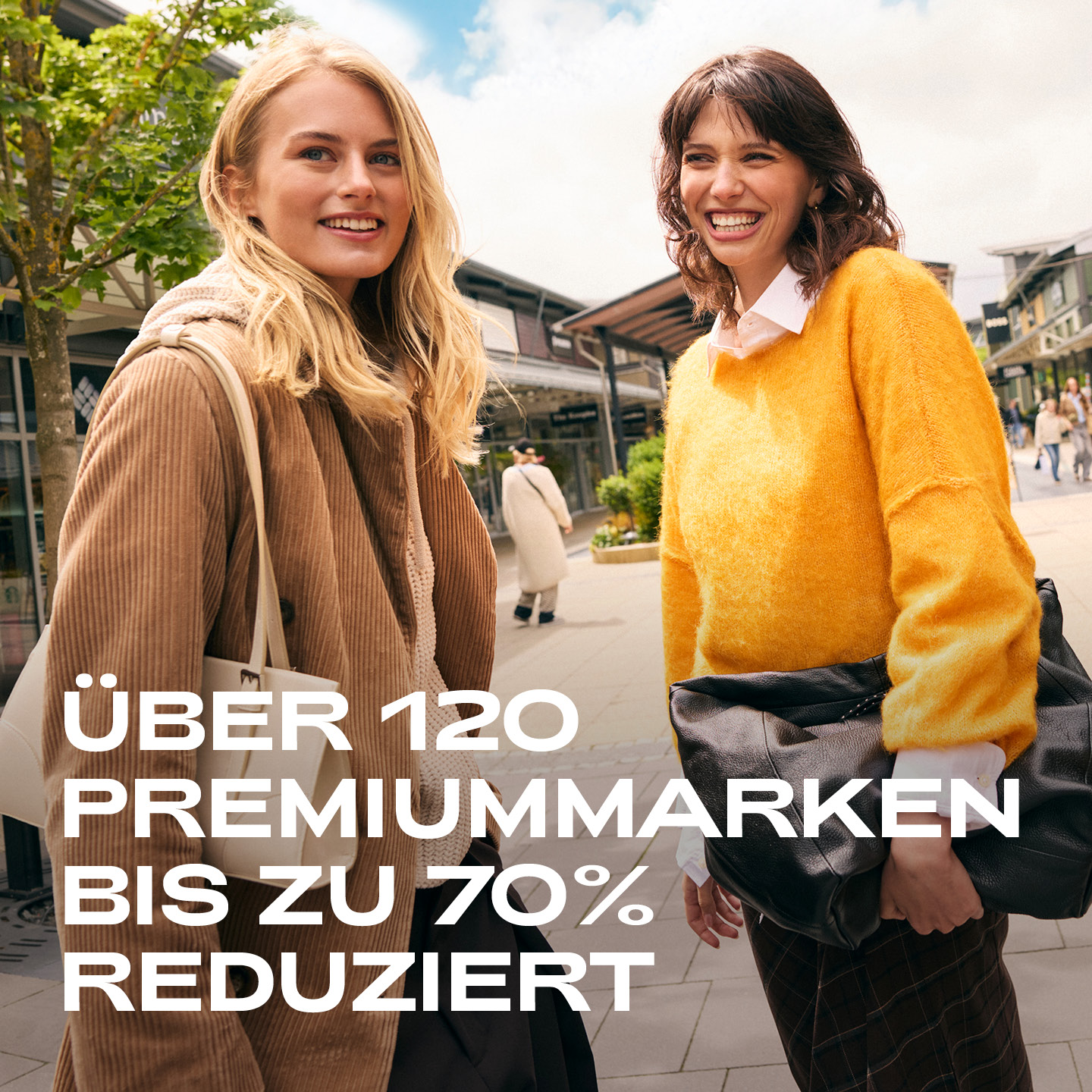 Zweibrücken Fashion Outlet Facebook ad: Bis 70% Rabatt bei über 120 Premiummarken