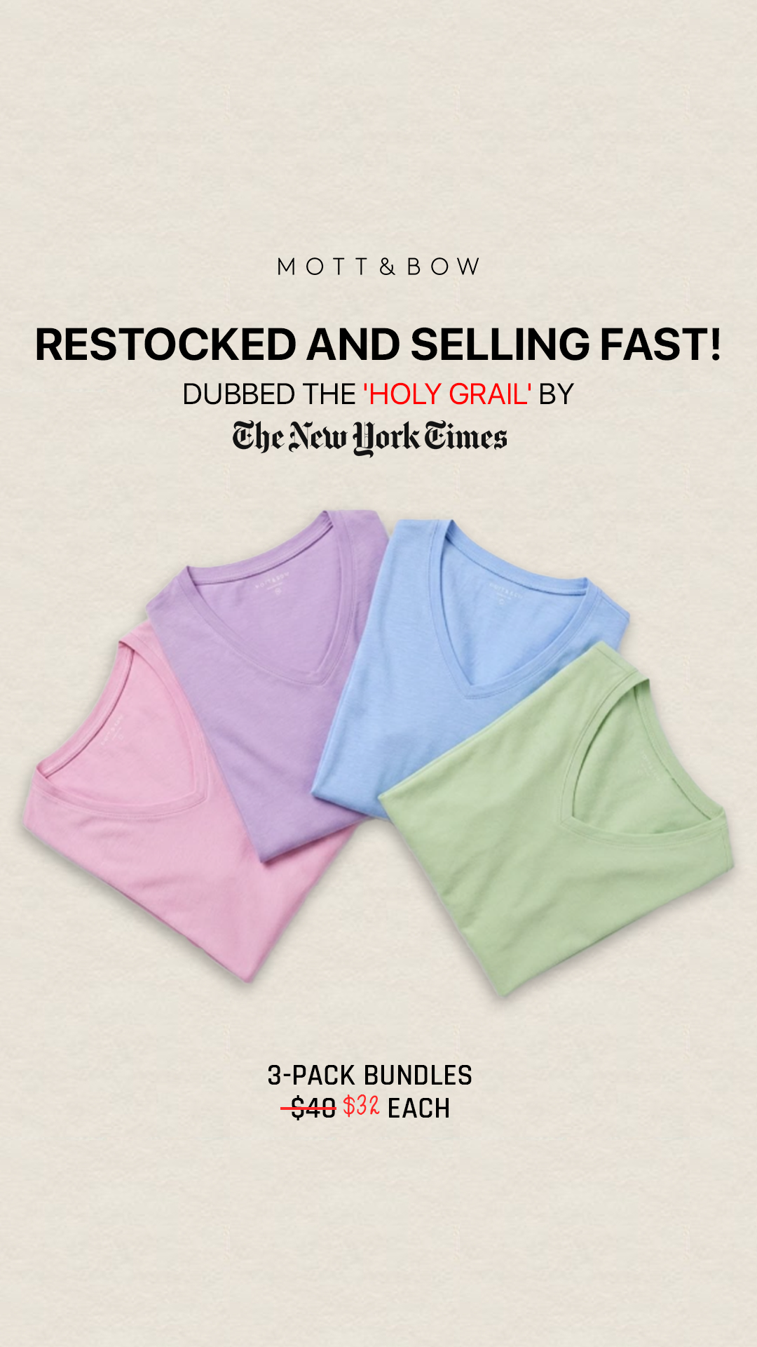 Mott & Bow Facebook ad