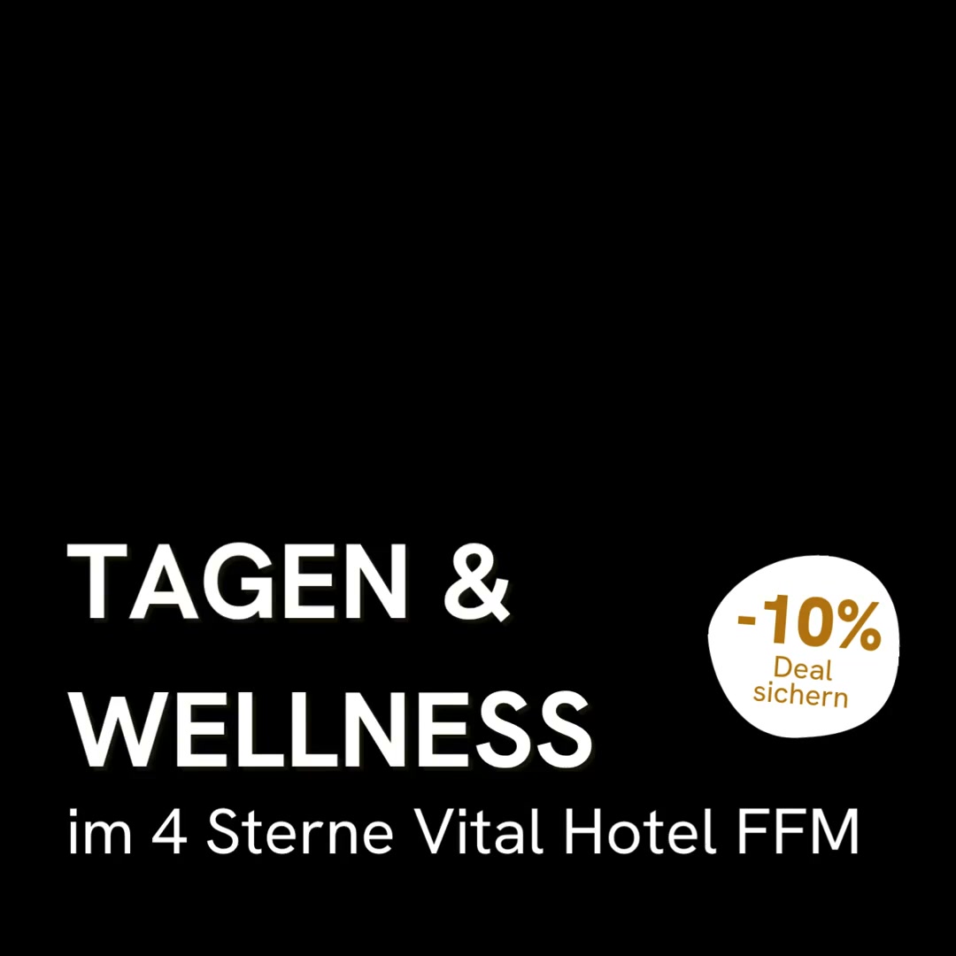 Vital Hotel Frankfurt Facebook ad: Sichere dir 10% Rabatt